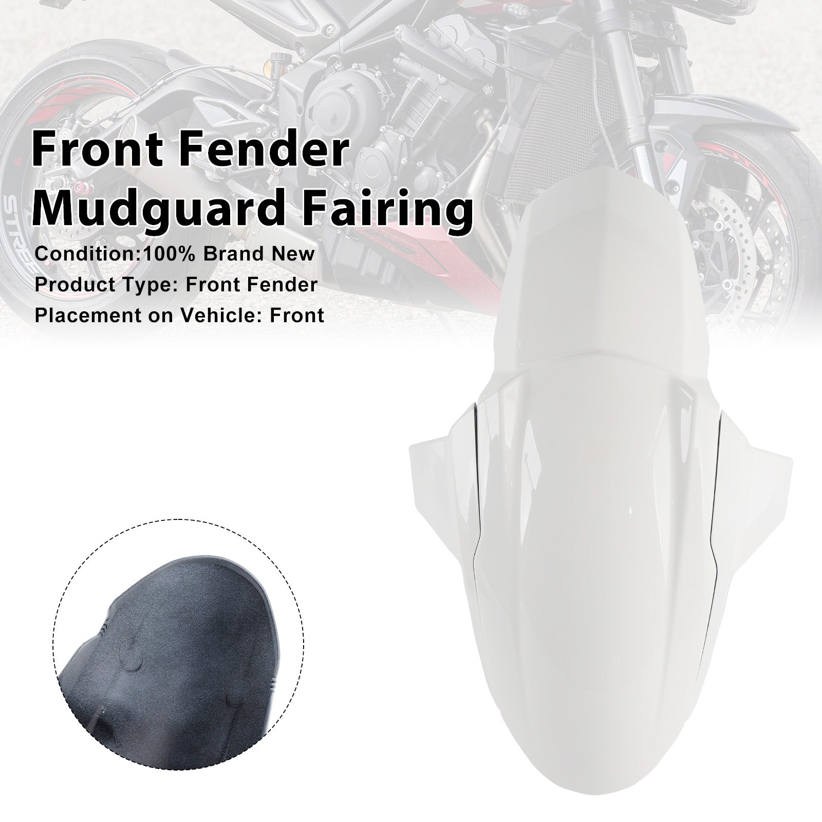 Street Triple 765 R RS 2020-2025 Front Fender Mudguard Fairing