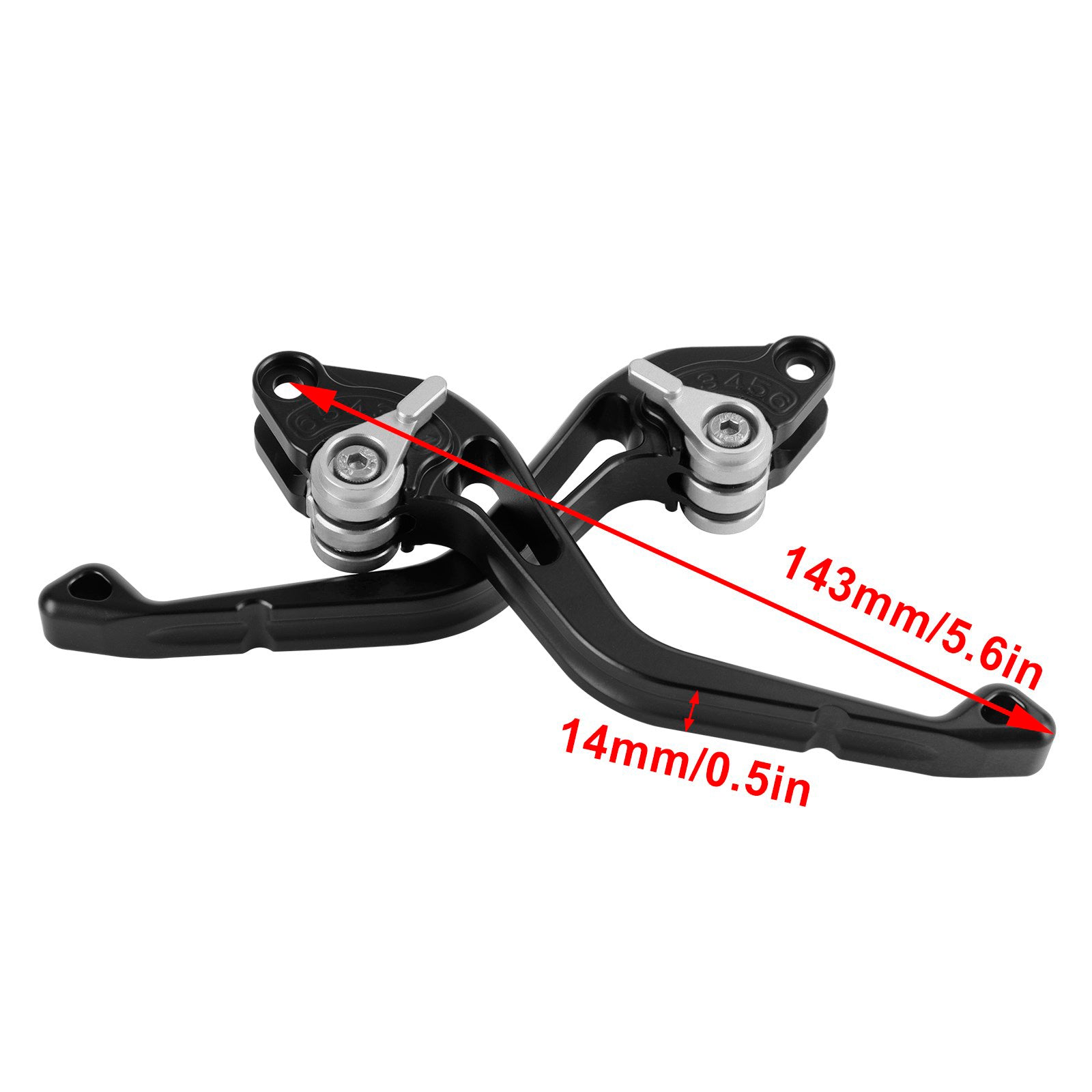Yamaha FZ6 FAZER XSR 700 900 ABS Silver NEW Short Clutch Brake Lever
