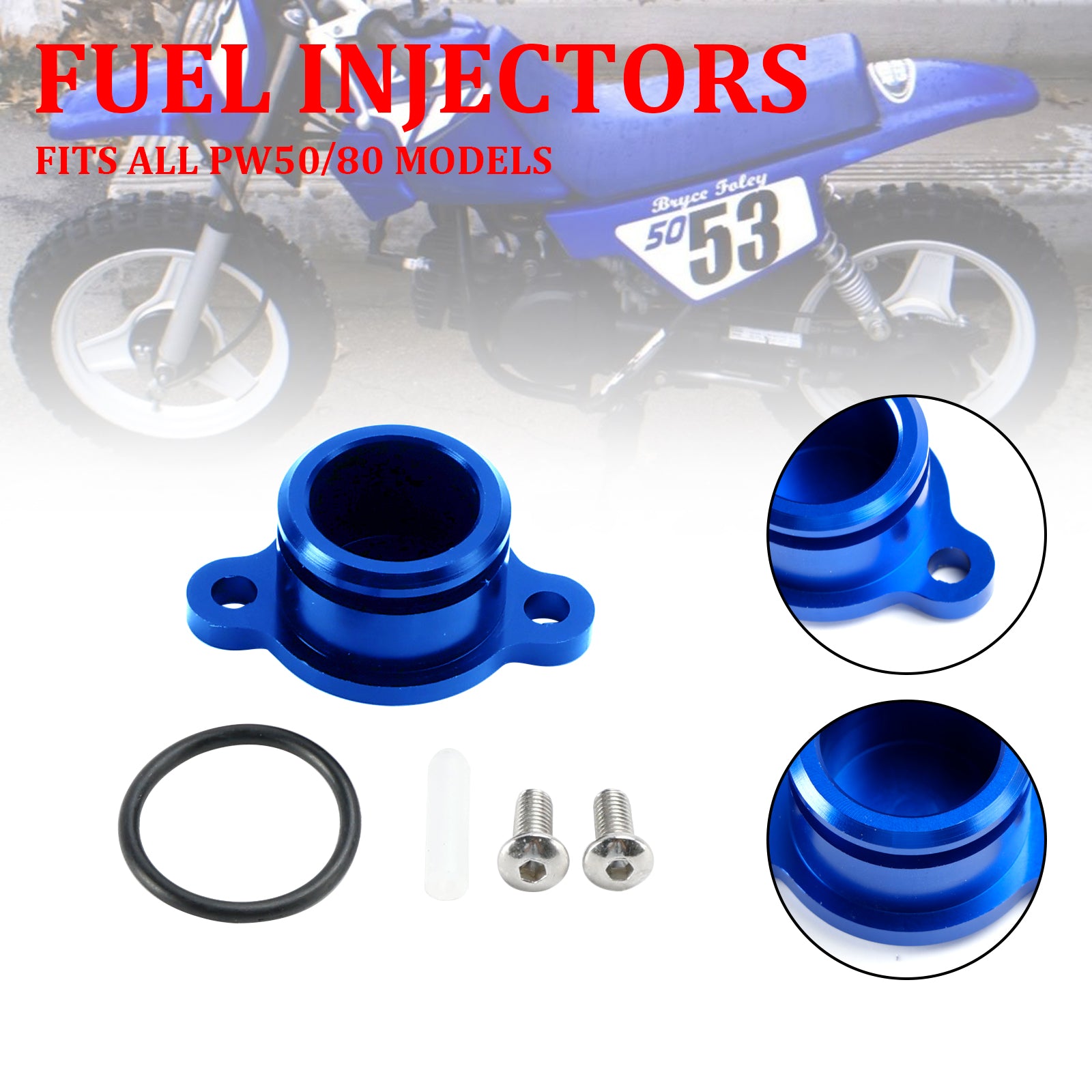 TOUS LES YAMAHA PW50 PW80 Pompe d'injection d'huile Supprimer le bouchon de blocage bleu