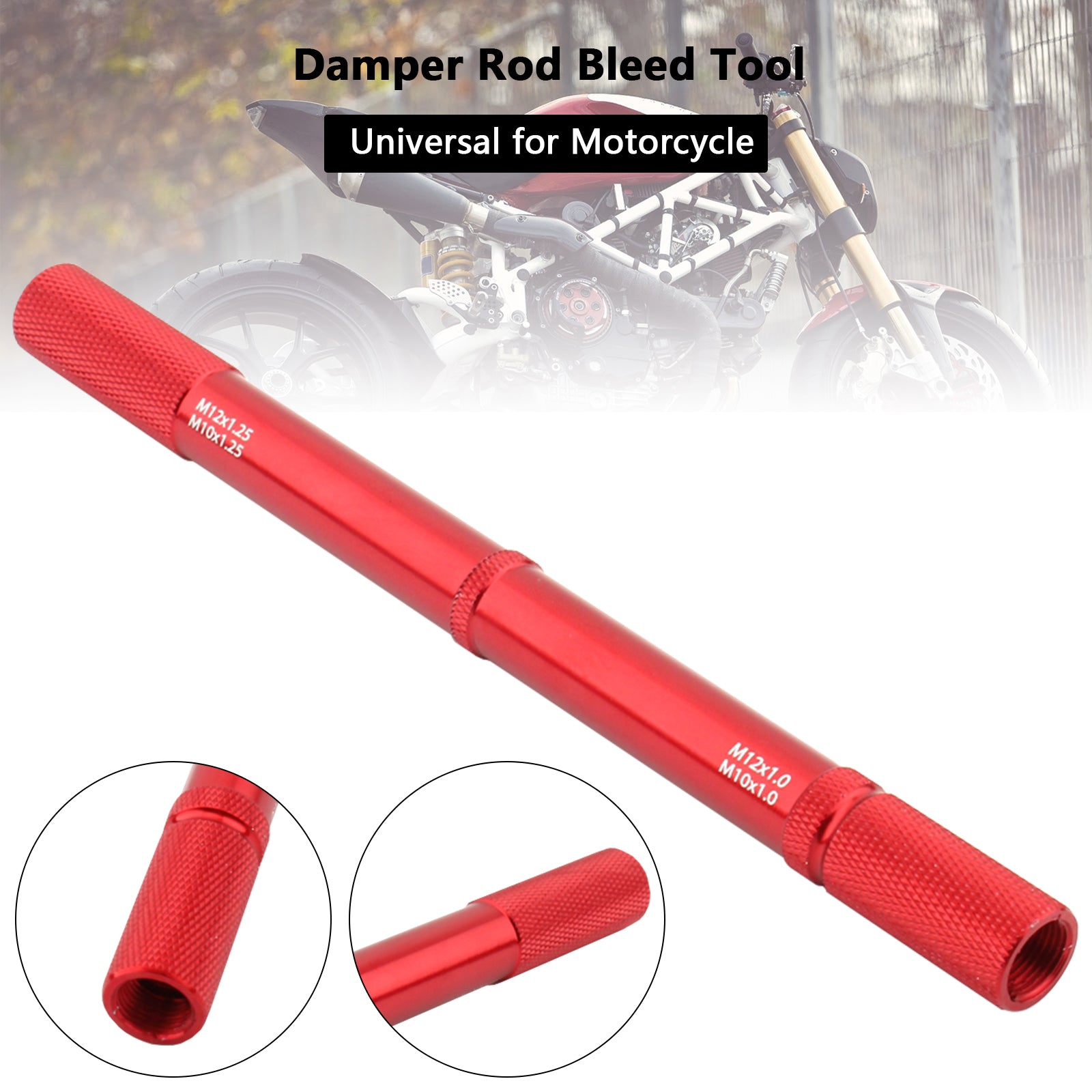 Universal Motorrad Gabel Bleed Tool Diy Suspension Reparatur Dämpfer Stange