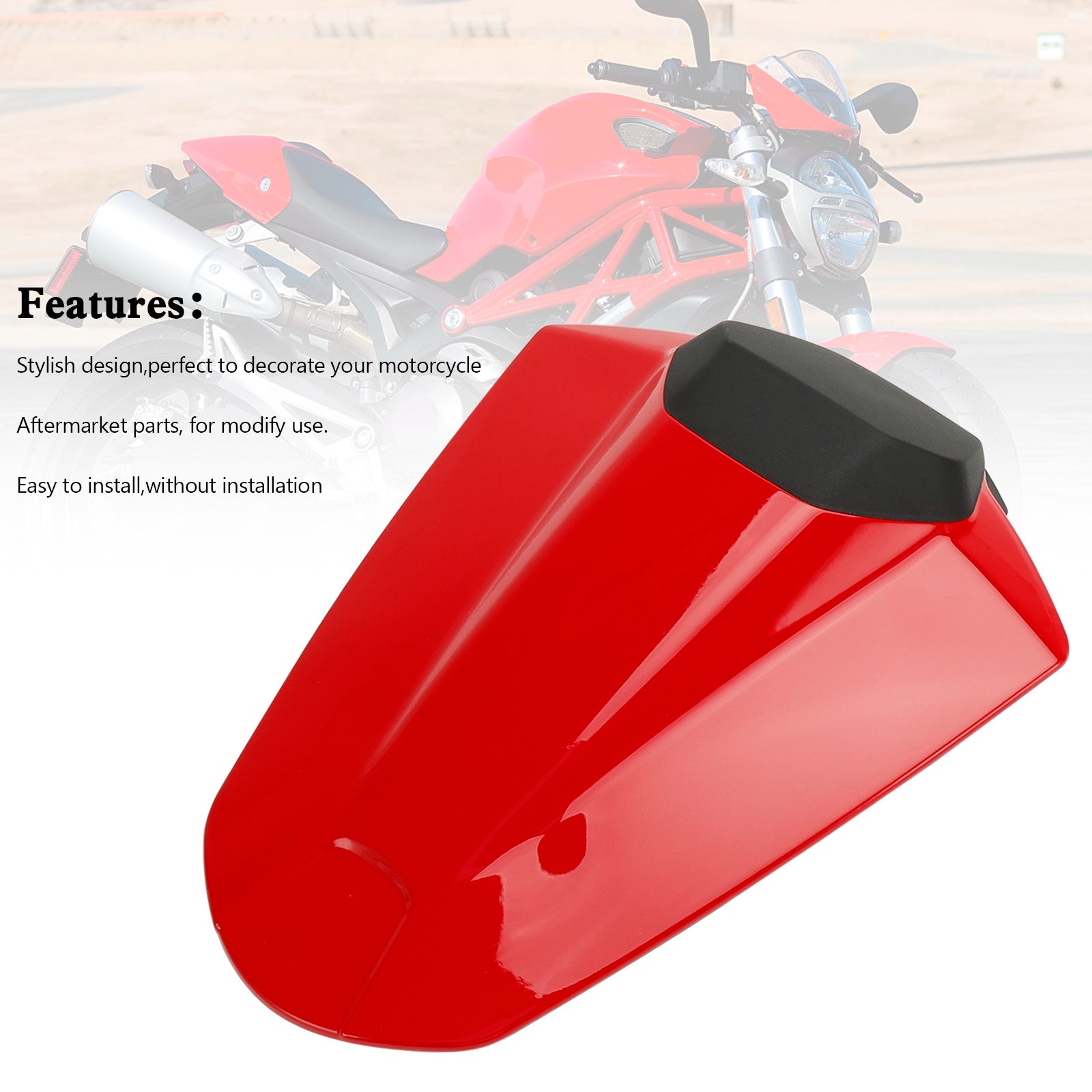 2021-2023 Ducati Monster 950 937 Couverture de siège arrière Capot de carénage