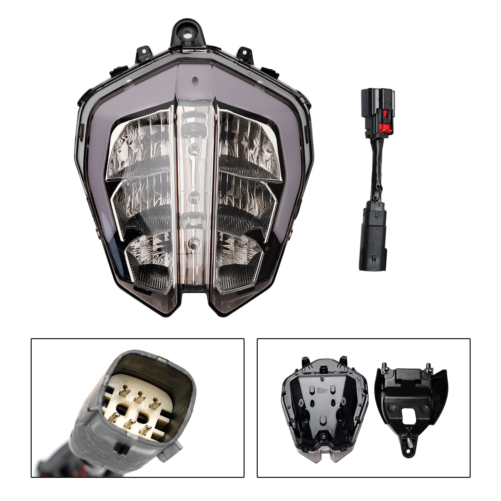 Headlight Guard Protector Cover Haddlamp Kit Plastic Smoke For 390 2018-2019