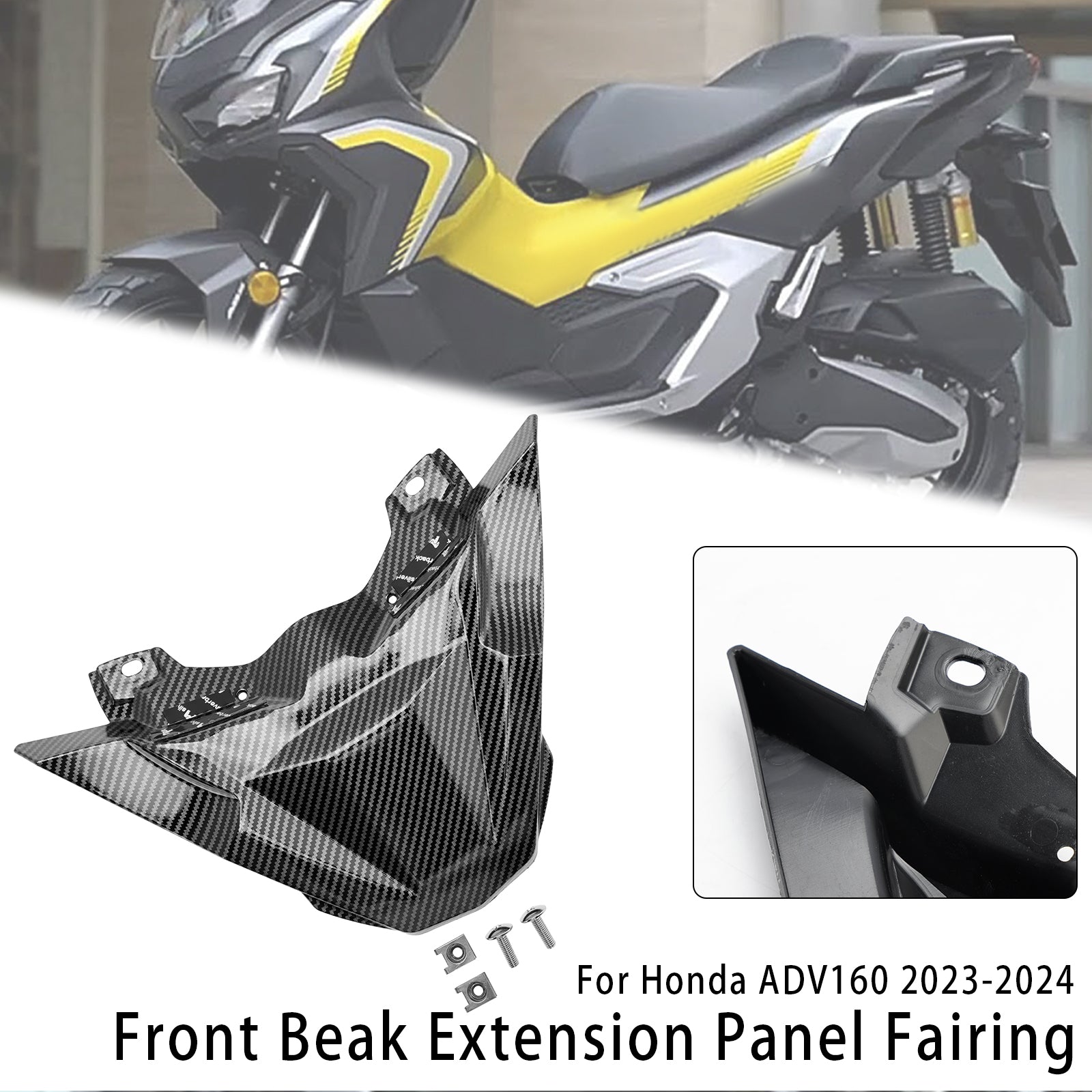 23-24 Honda ADV 160 Front Beak Extension Nose Panel Fairing