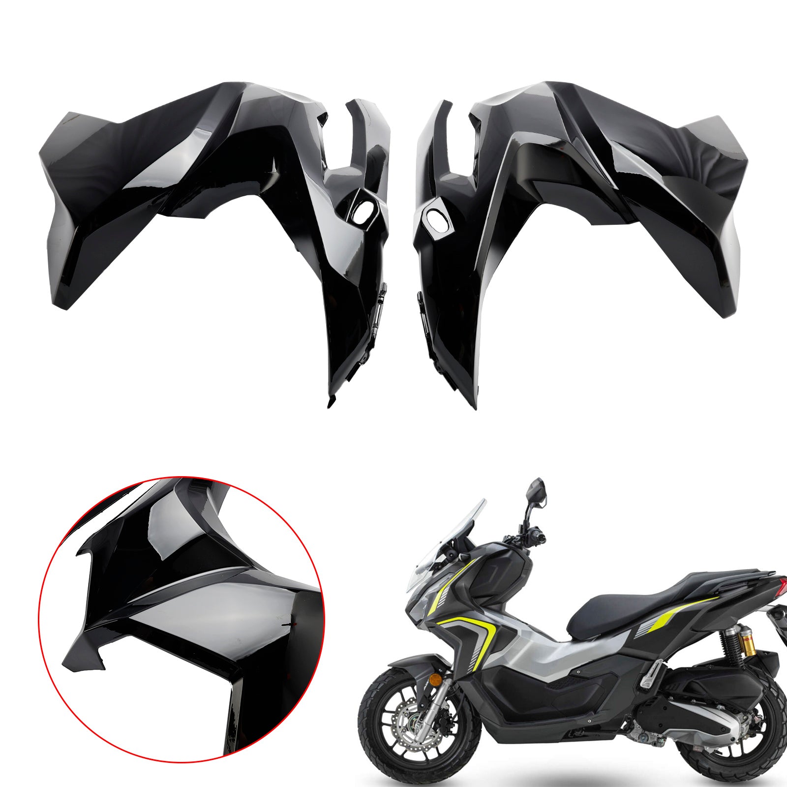 23-24 Honda Adv 160 Frontseitenabdeckung Scheinwerferverkleidung