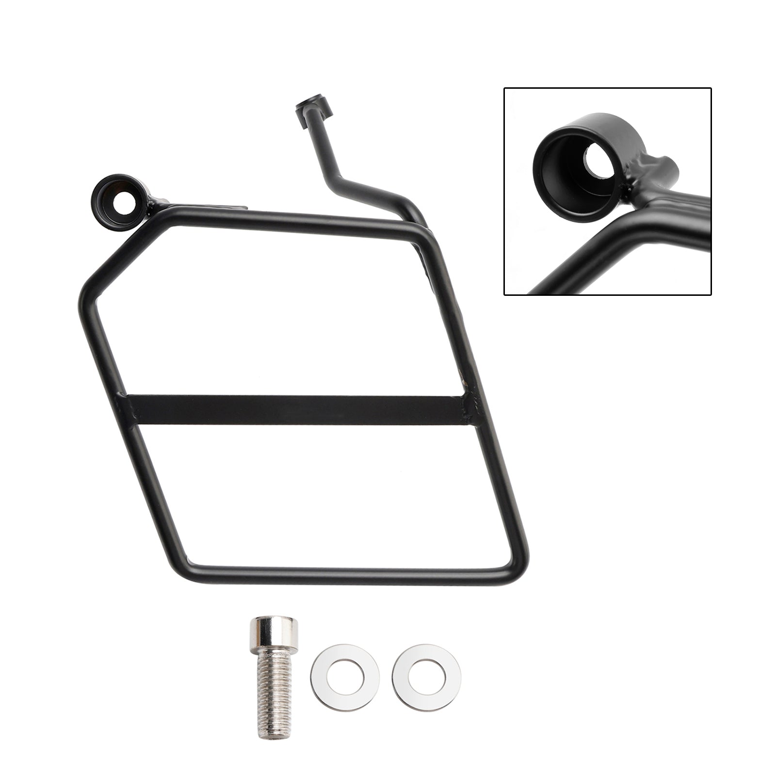 18-24 Honda Monkey 125 Luggage Rack Side Saddle Bag Mount Bracket Left Black