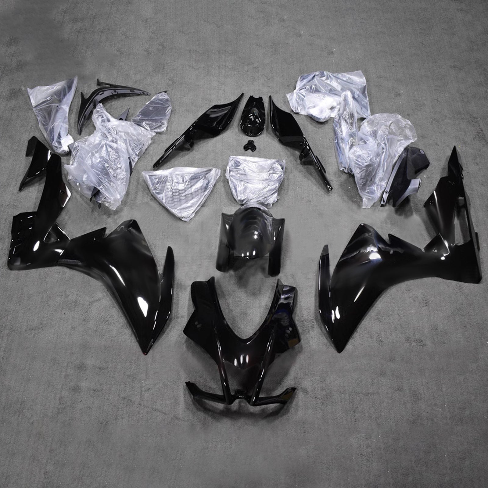 Amotopart 2016-2020 Aprilia RSV4 1000 Glossy Black Fairing Kit