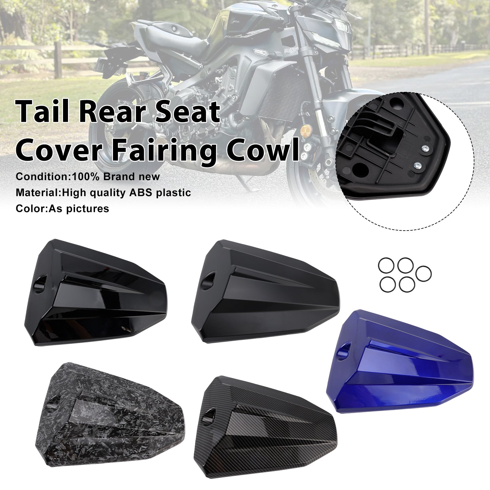 2024-2026 Yamaha MT-09/SP achterbankafdekking kuipkuip