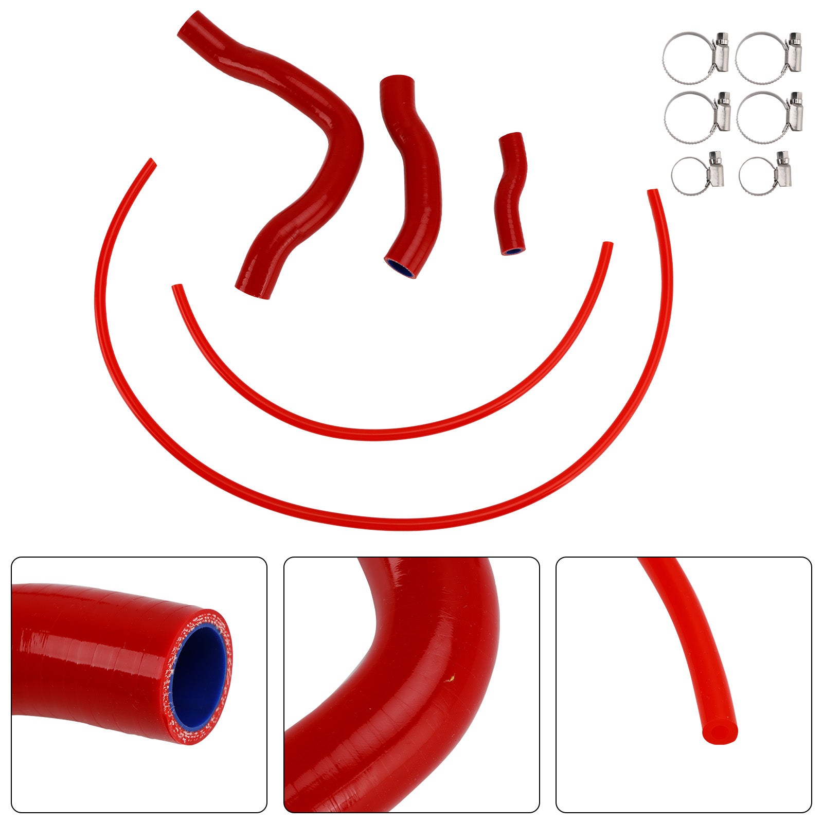 23-25 Honda CB750 Hornet XL750 Transalp Silicone Radiator coolant Hose