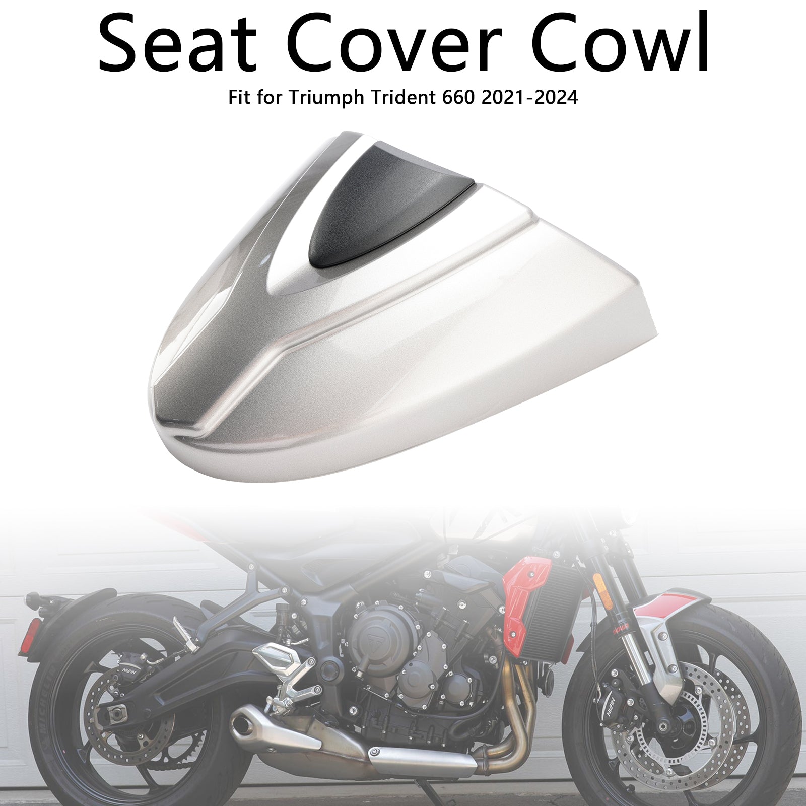 21-24 Trident 660 Tail Rear Seat Cover Fairing Cowl