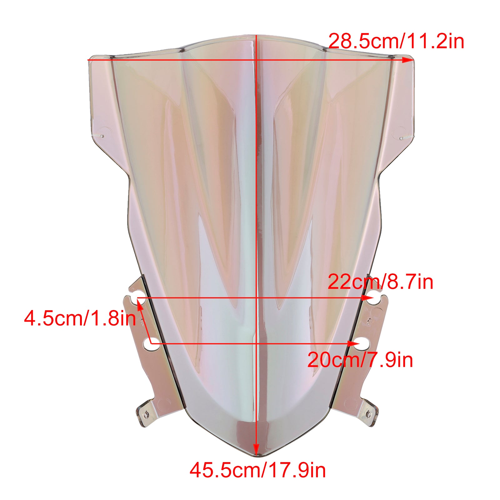 Daytona 660 2024-2025 Motorizador de parabrisas de motocicleta