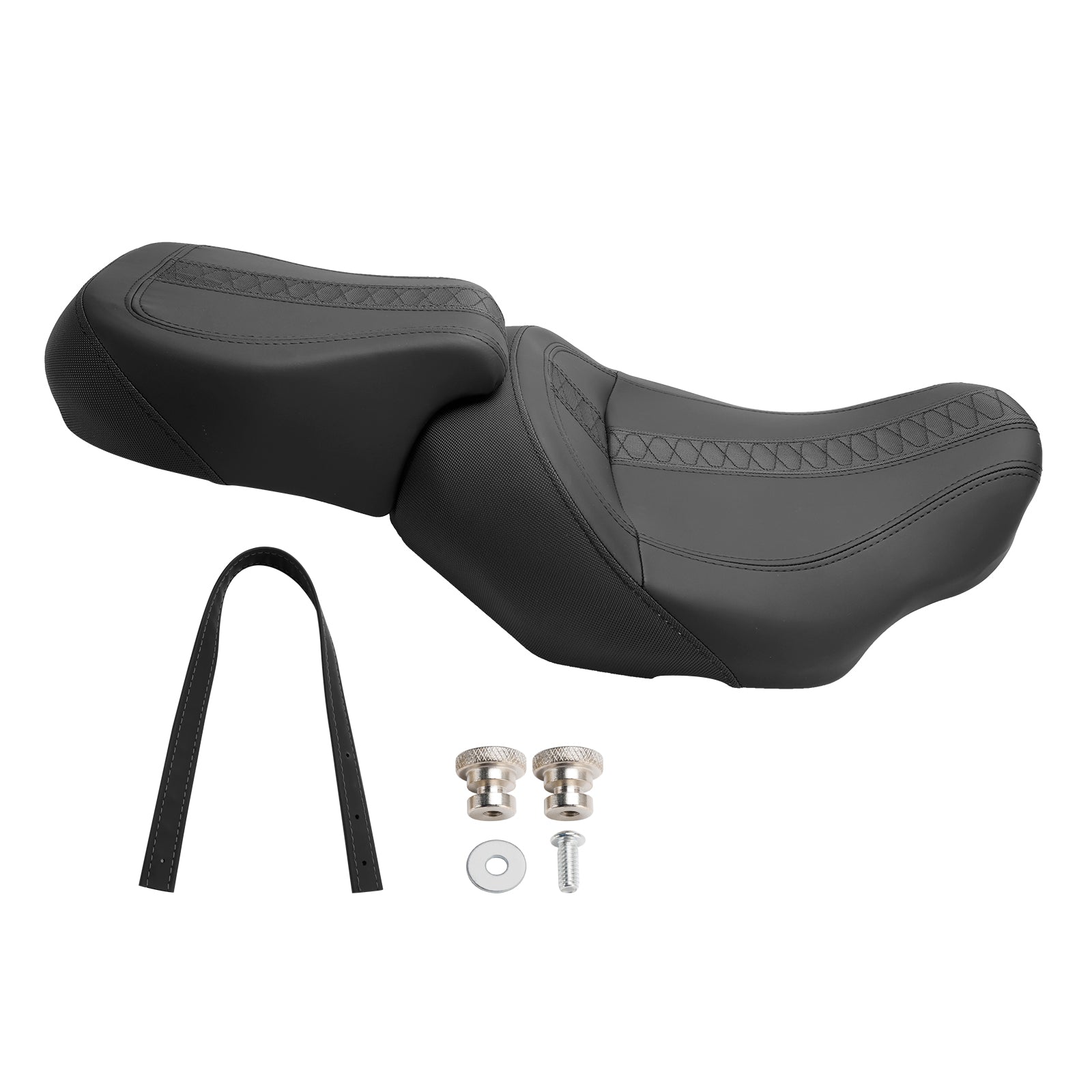 23-24 Touring Cvo Glide Complete Cushion Rider Passenger Seat Orange