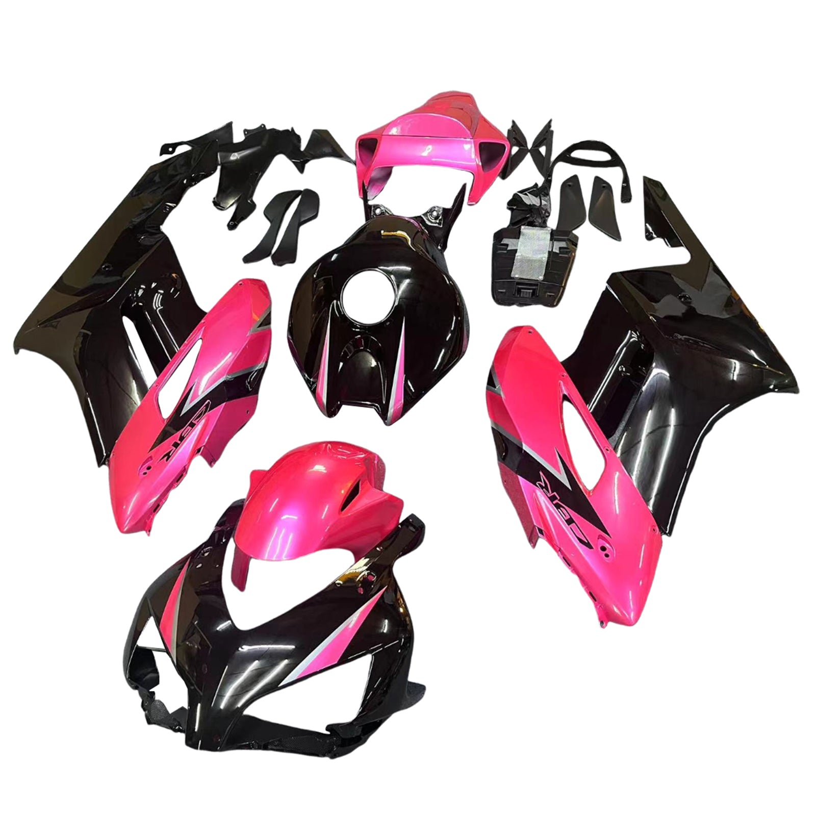 Amotopart 2004-2005 Honda CBR1000RR Pink Black Fairing Kit