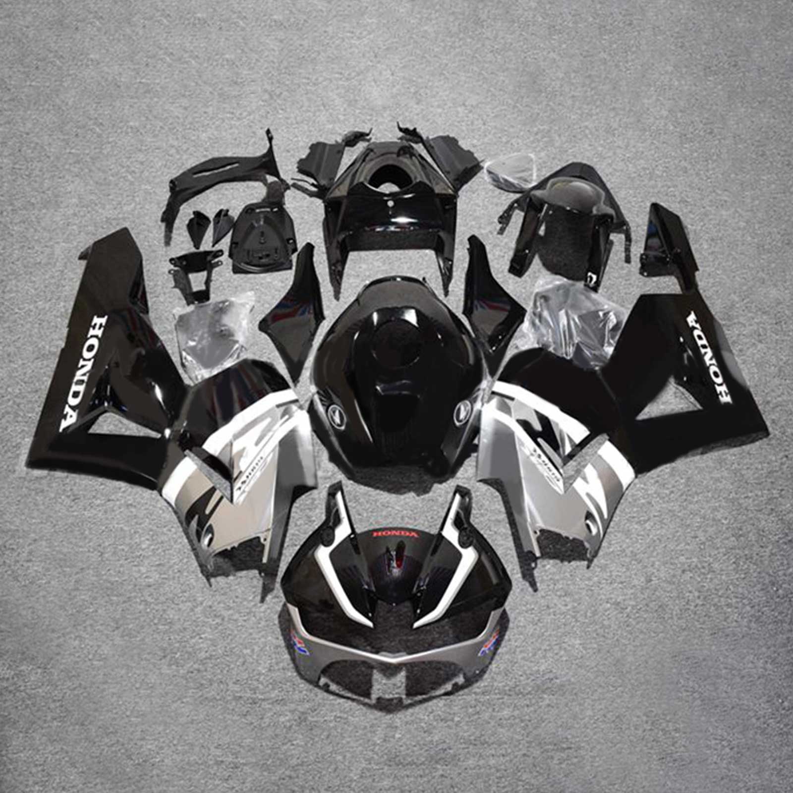 Amotopart 2013–2023 F5 CBR600RR Honda Schwarz-Grau Verkleidungsset