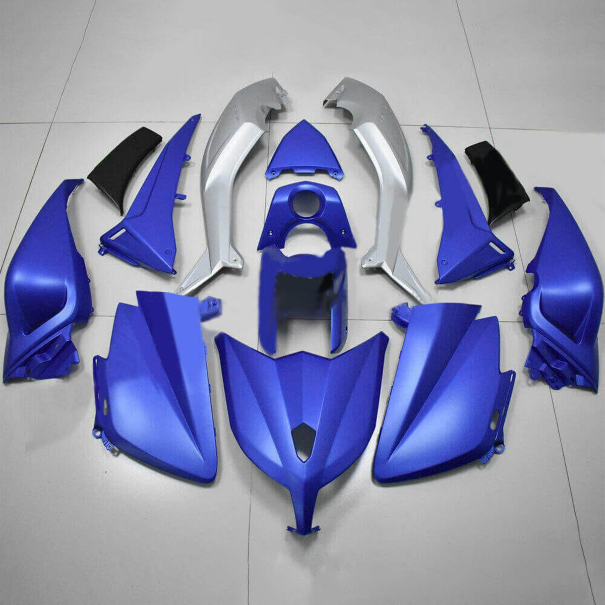 Amotopart 2012-2014 Yamaha T-Max TMAX530 Matte Blue&Silver Fairing Kit