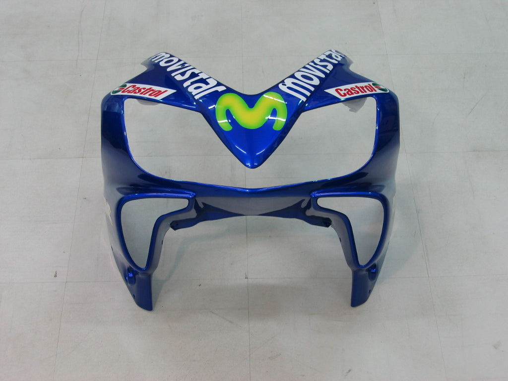 Amotopart 2004-2007 Honda CBR600 F4i Bleu et jaune avec logo Style1 Kit de carénage