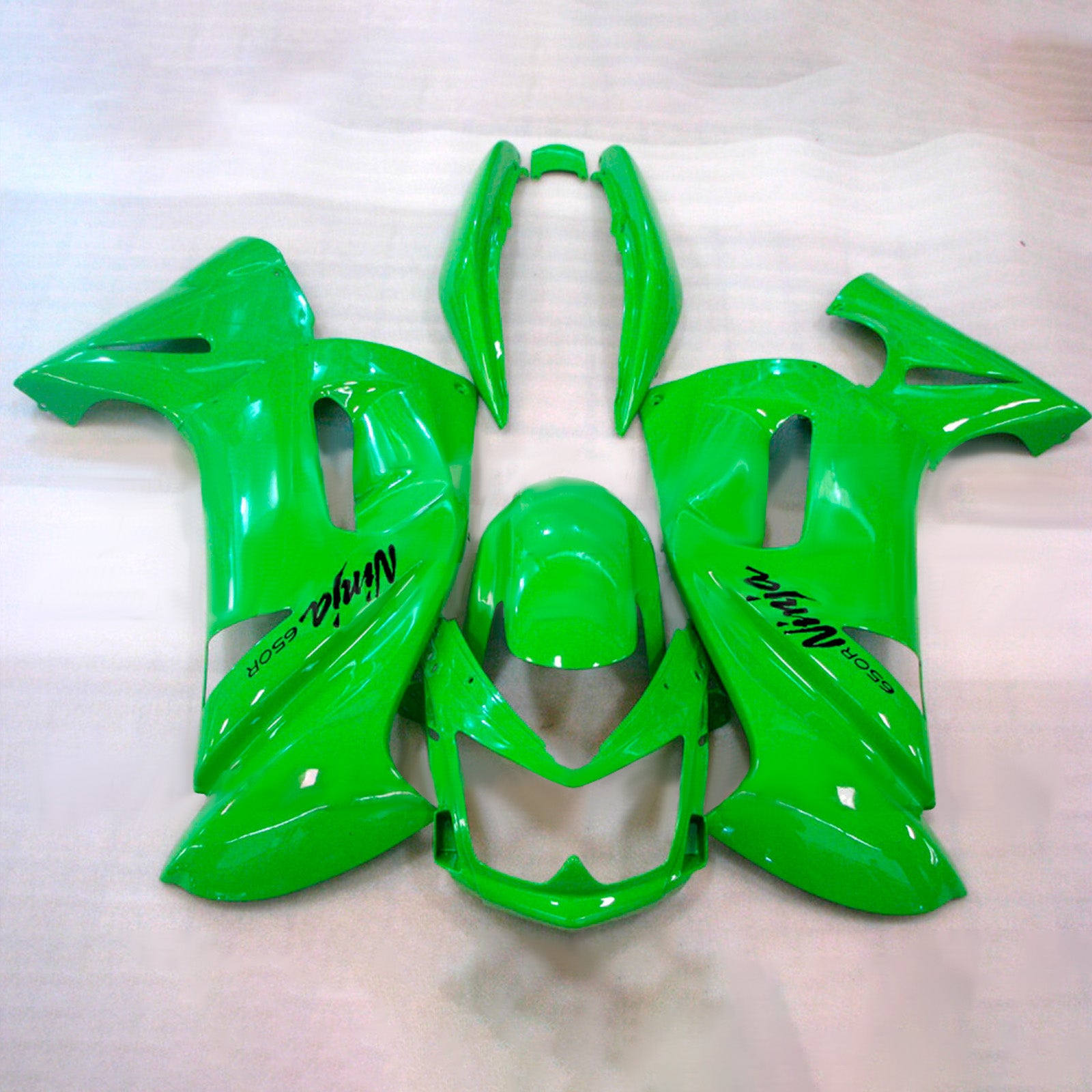 Amotopart 2006-2008 Kawasaki ER6F/Ninja650 Green Fairing Kit
