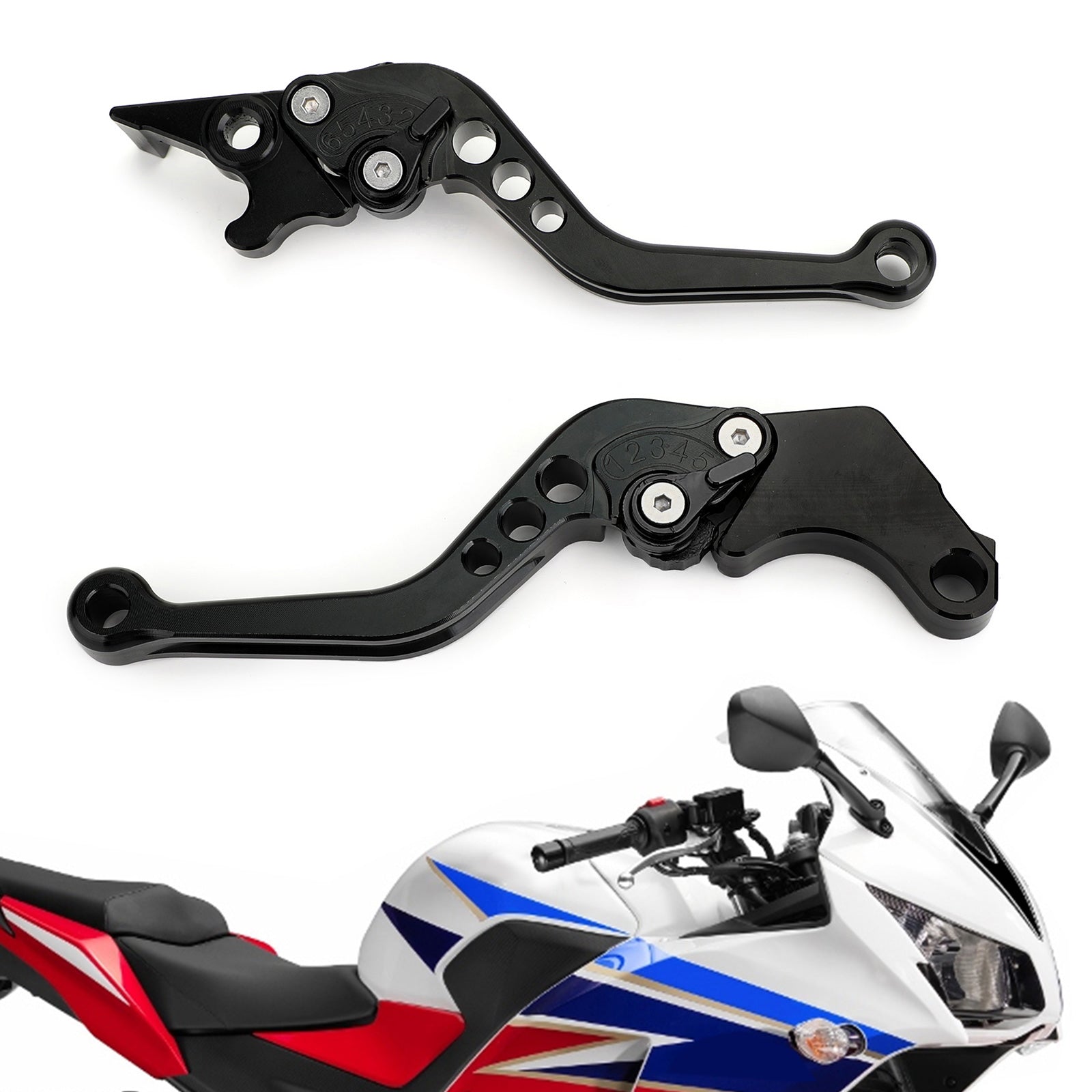 Leviers de frein et d'embrayage pour Honda CBR300RR CB300F/FA 14-16 CBR500R CB500F/X 13-15