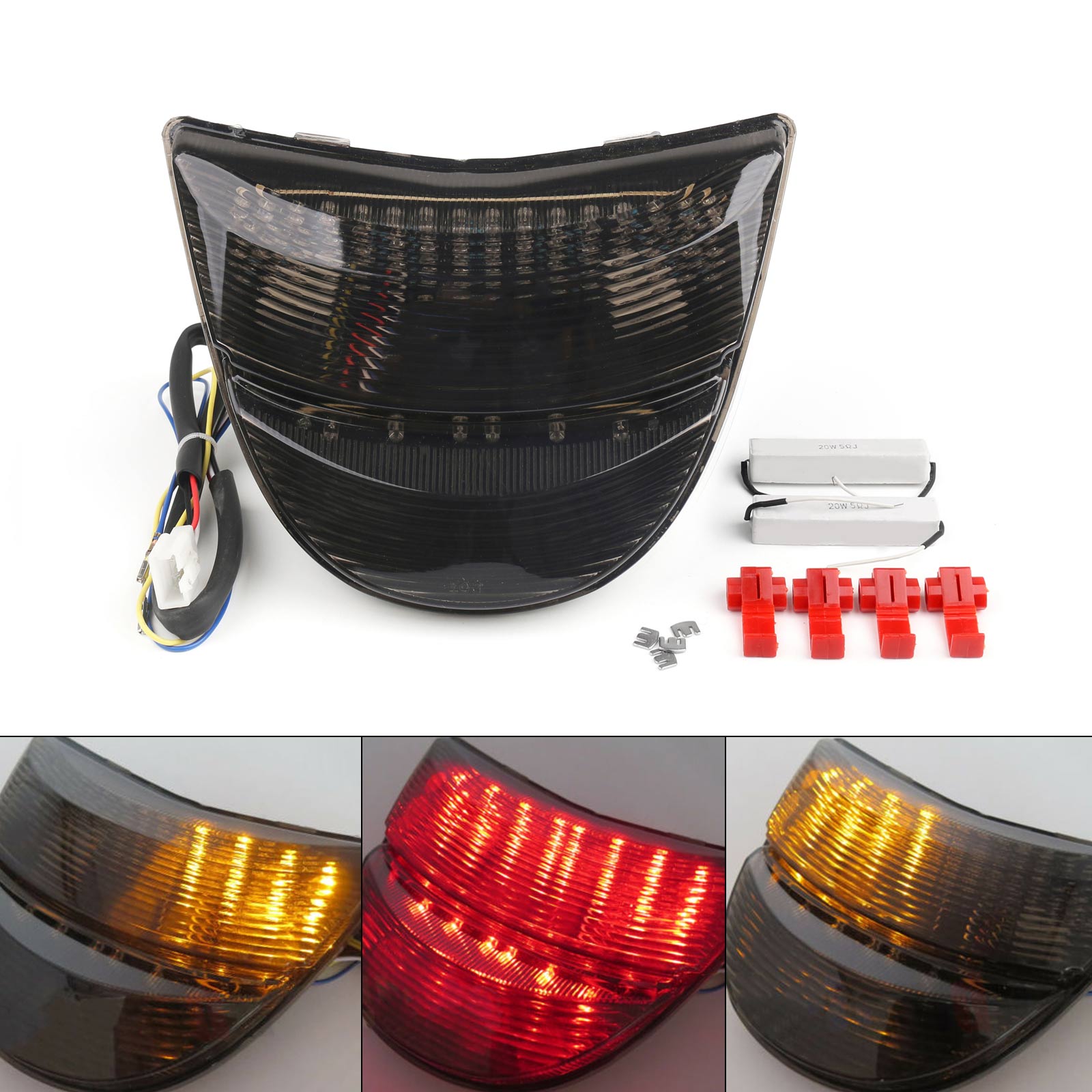 Honda CBR 954 2002-2003 Integrated LED TailLight Turn Signals Clear