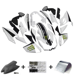 Amotopart 2010-2013 Kawasaki Z1000 Black White Fairing Kit