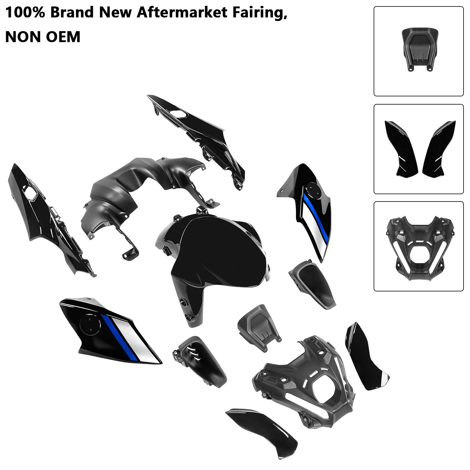 Amotopart 2021-2023 Yamaha MT 09 Fairing Kit