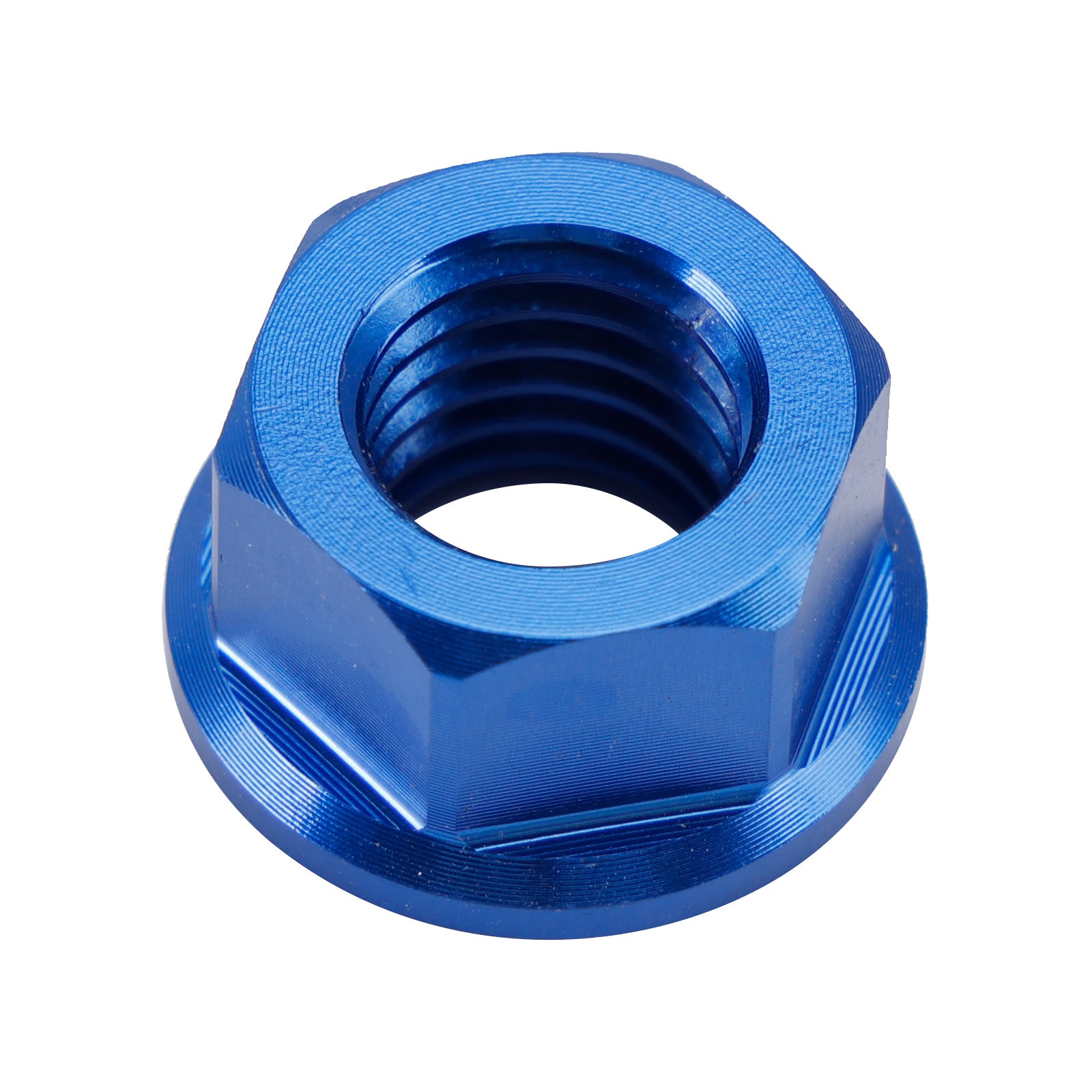 6 Pack Motorcycle Bike Aluminum Rear Sprocket Flange Nuts M10X1.5mm Blue