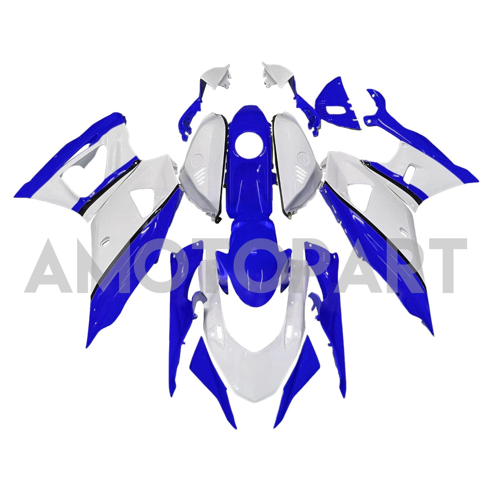 Amotopart 2021-2025 Yamaha YZF-R7 Blue White Fairing Kit