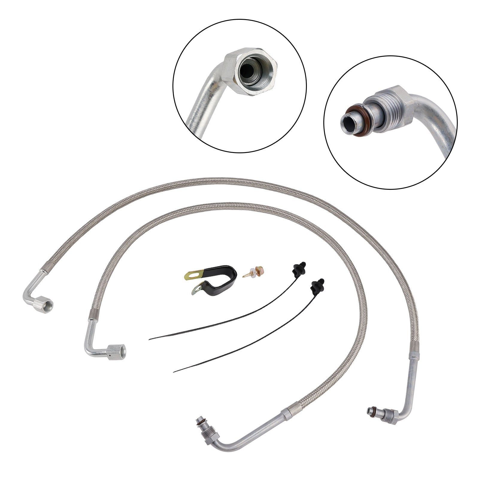 Polaris Trail Boss 330 03-08 2X Oil Hose Oil Cooler Lines 2204030 5412355