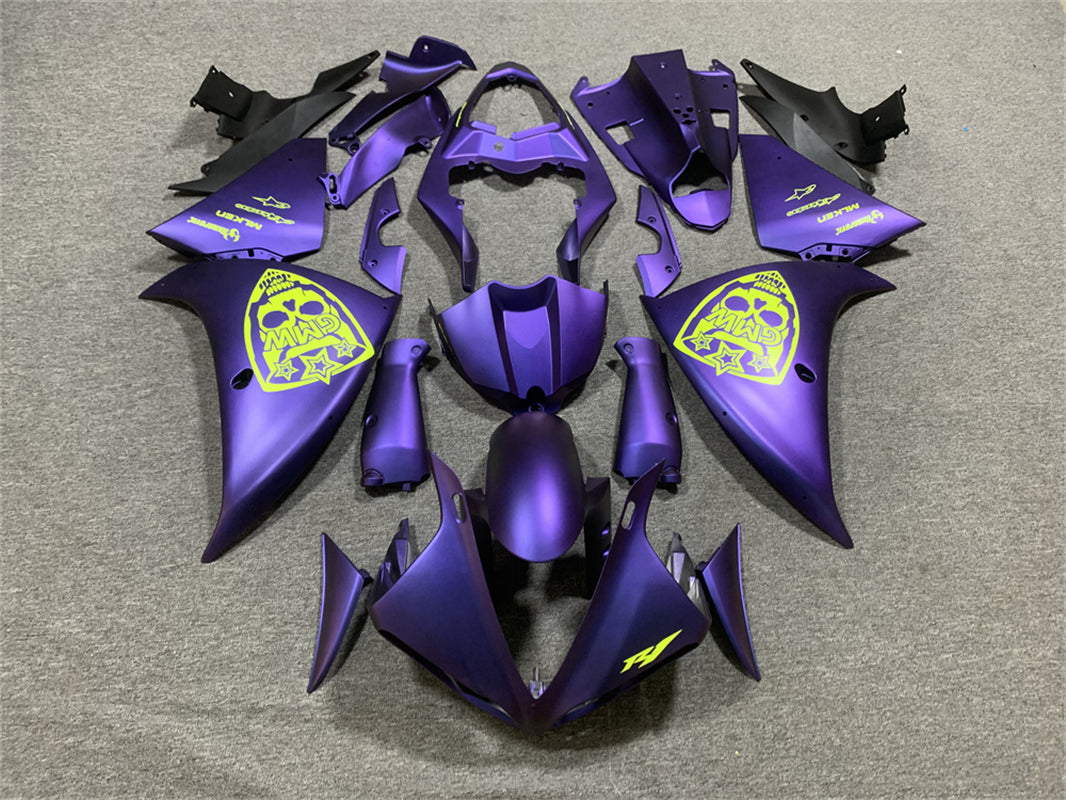 Amotopart Yamaha YZF 1000 R1 2012-2014 Matte Purple Fairing Kit