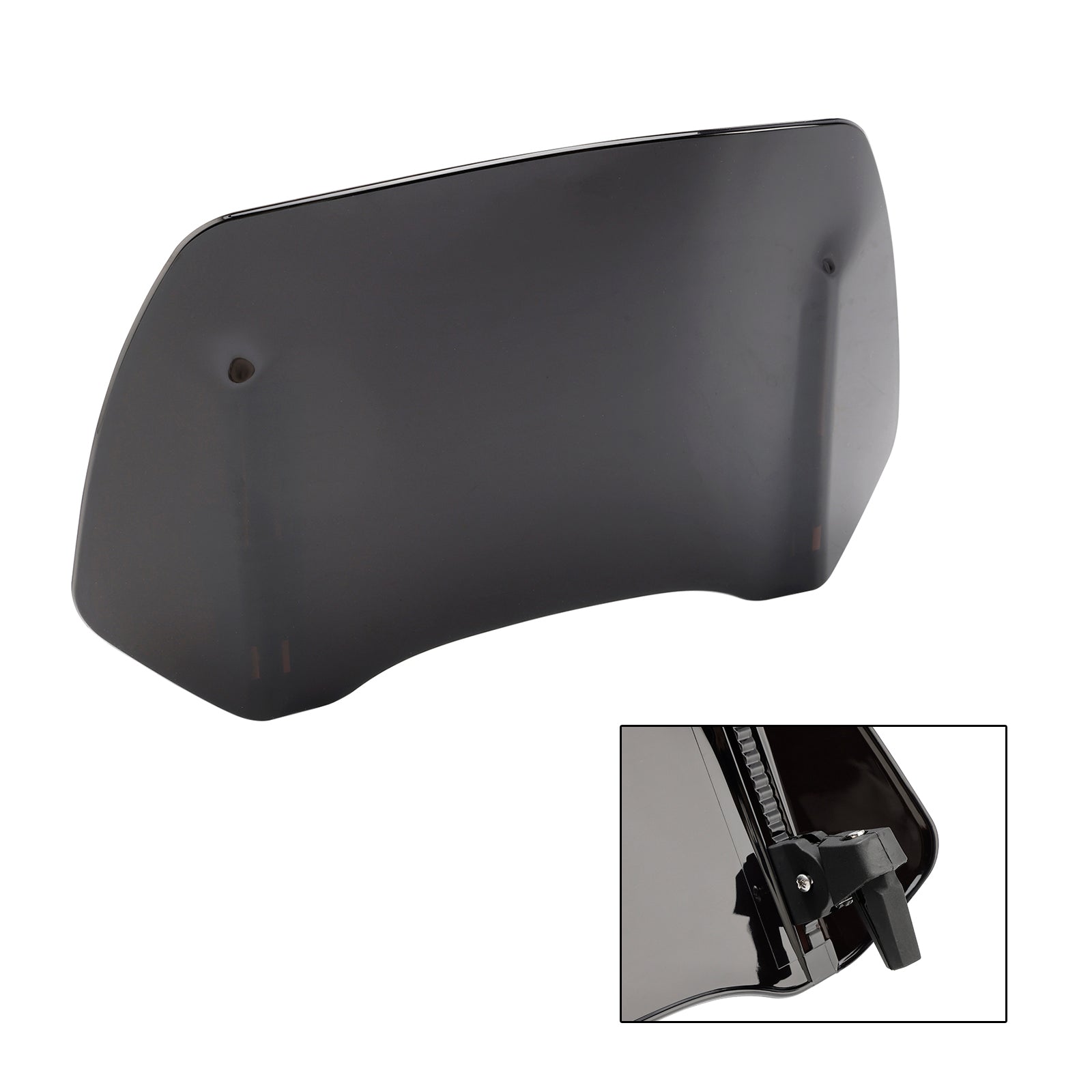 Universal Adjustable Windshield Clip On Wind Screen Deflector Extension Spoiler