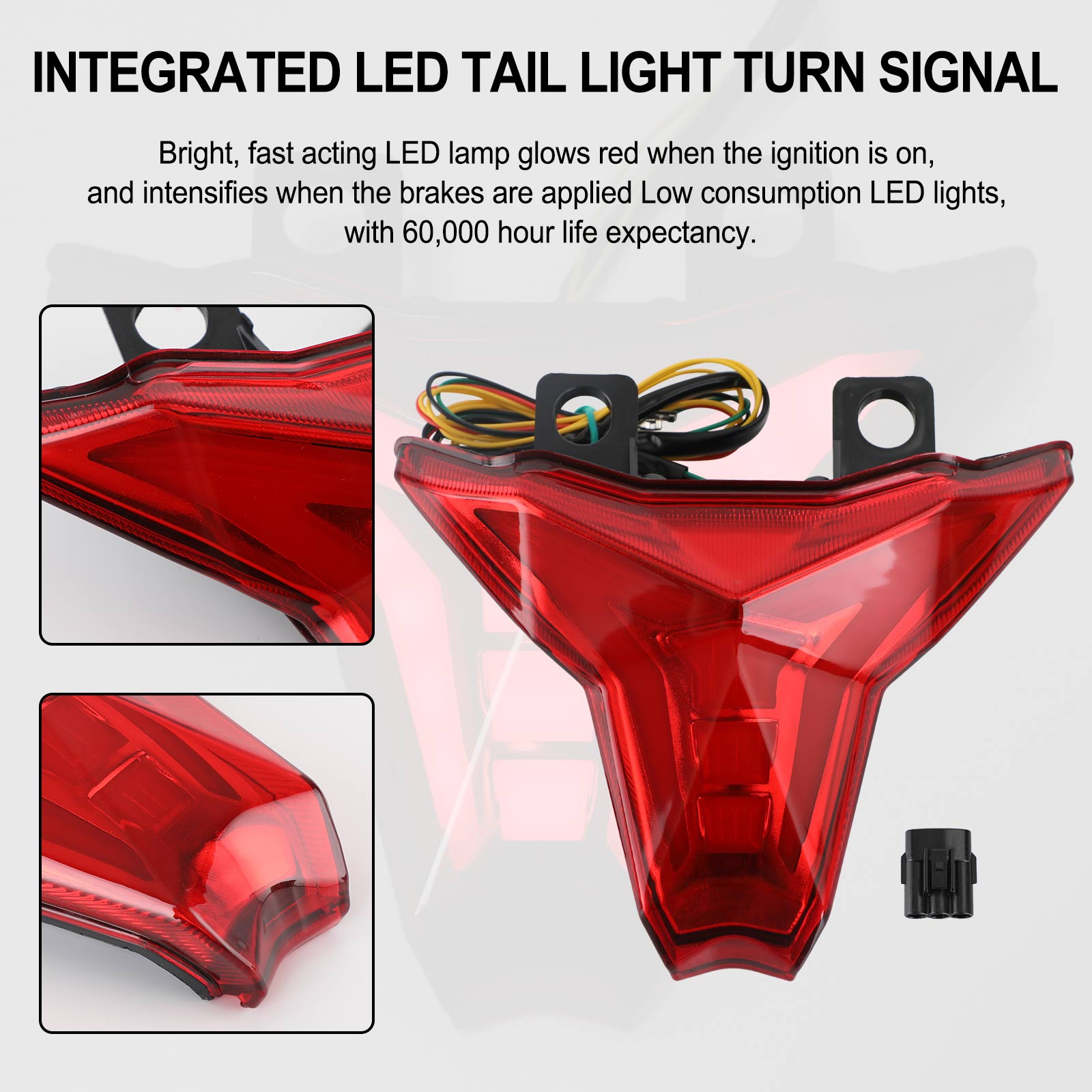 19-22 Kawasaki Ninja ZX-6R Integrated Tail Light Turn Signal