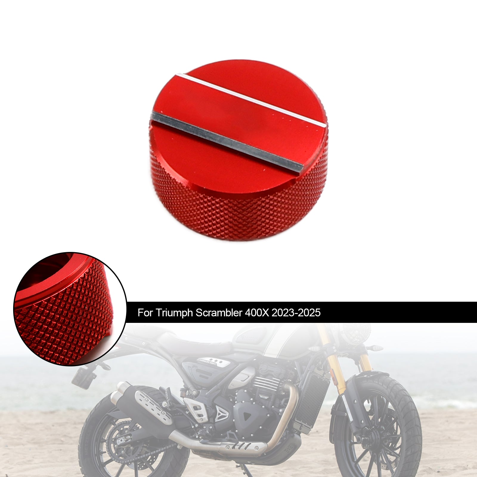 23-25 Scrambler 400X Radiator Cover coolant Cap Lid