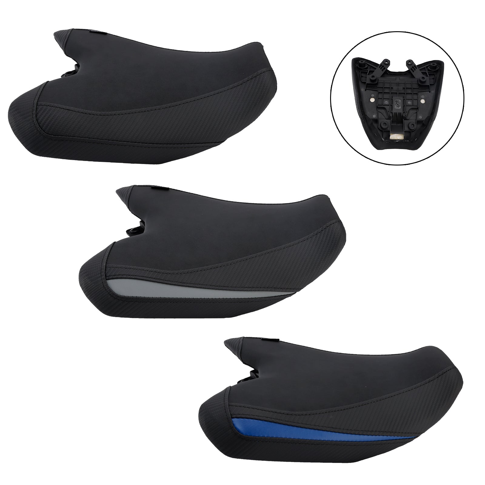 2025+ Yamaha Mt-07 Mt 07 Fz-07 Front Raider Seat Driver Cushion Pu Black