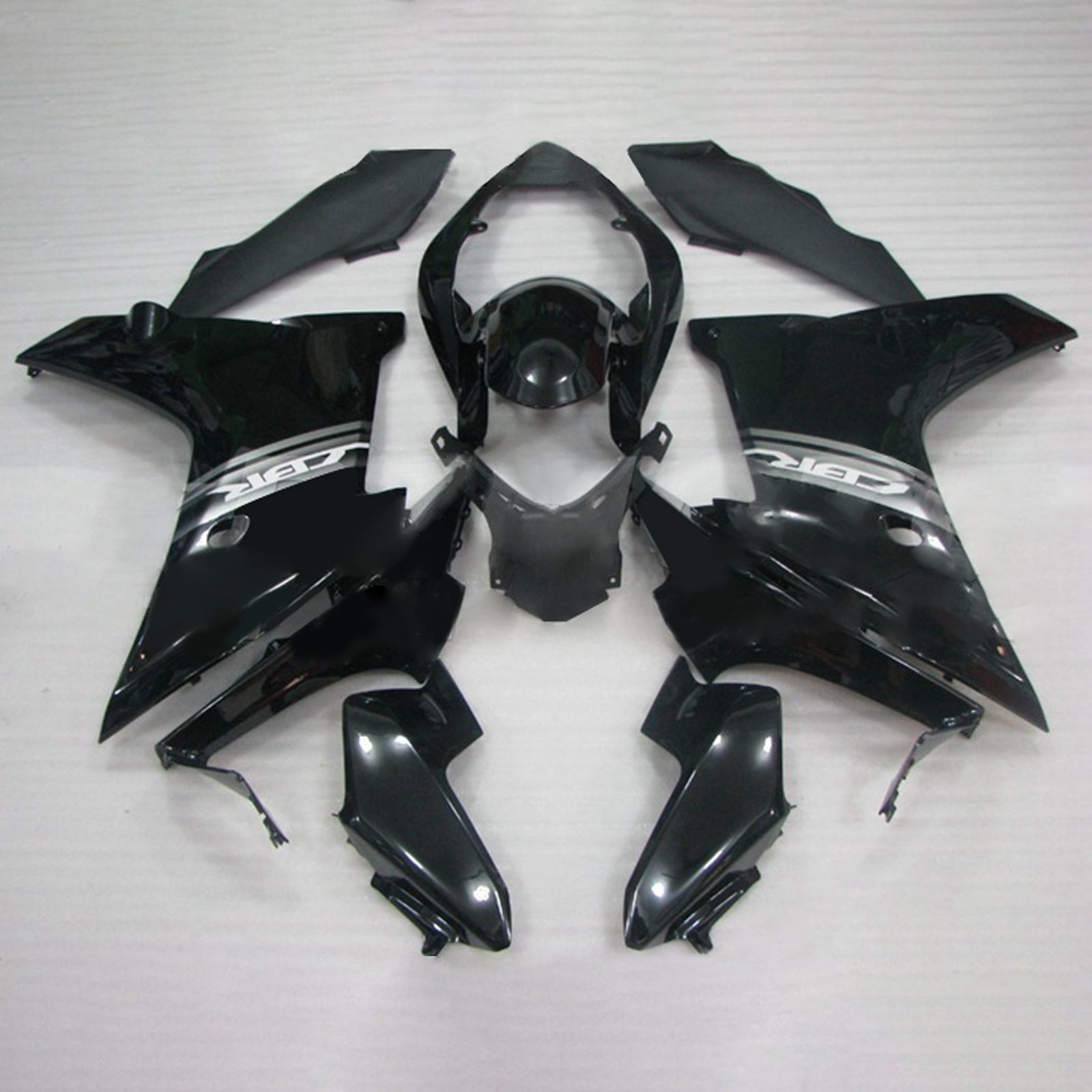 Kit de carénage noir Amotopart 2011-2013 CBR600F Honda