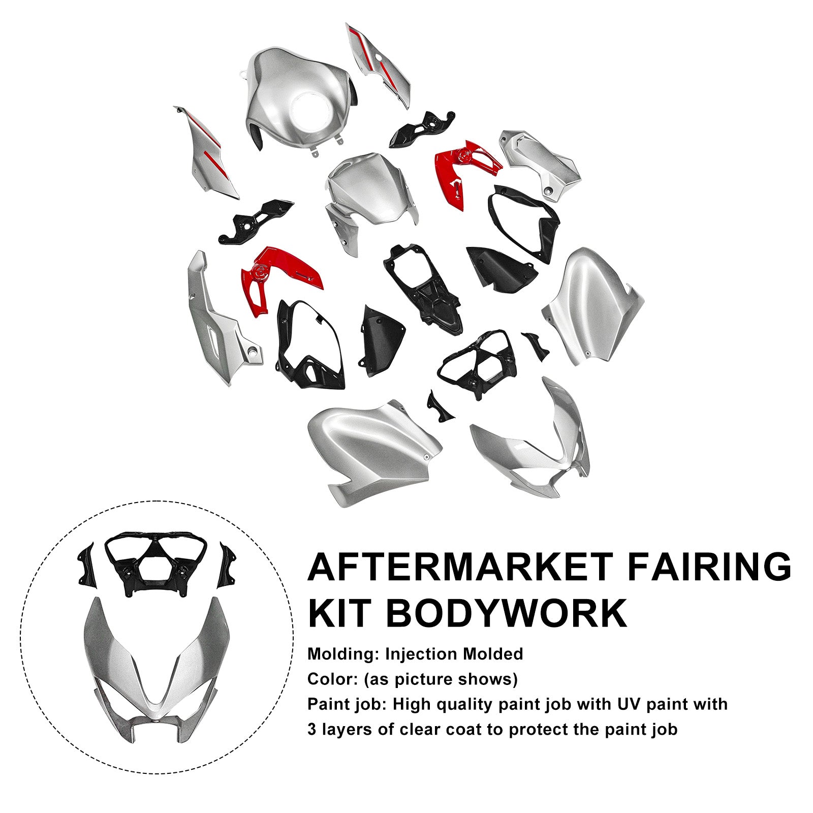 Amotopart 2025-2026 Kawasaki Z900 Fairing Kit Collection