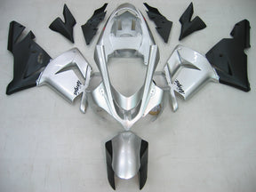 Amotopart 2004-2005 Kawasaki ZX10R Silver&Black Fairing Kit