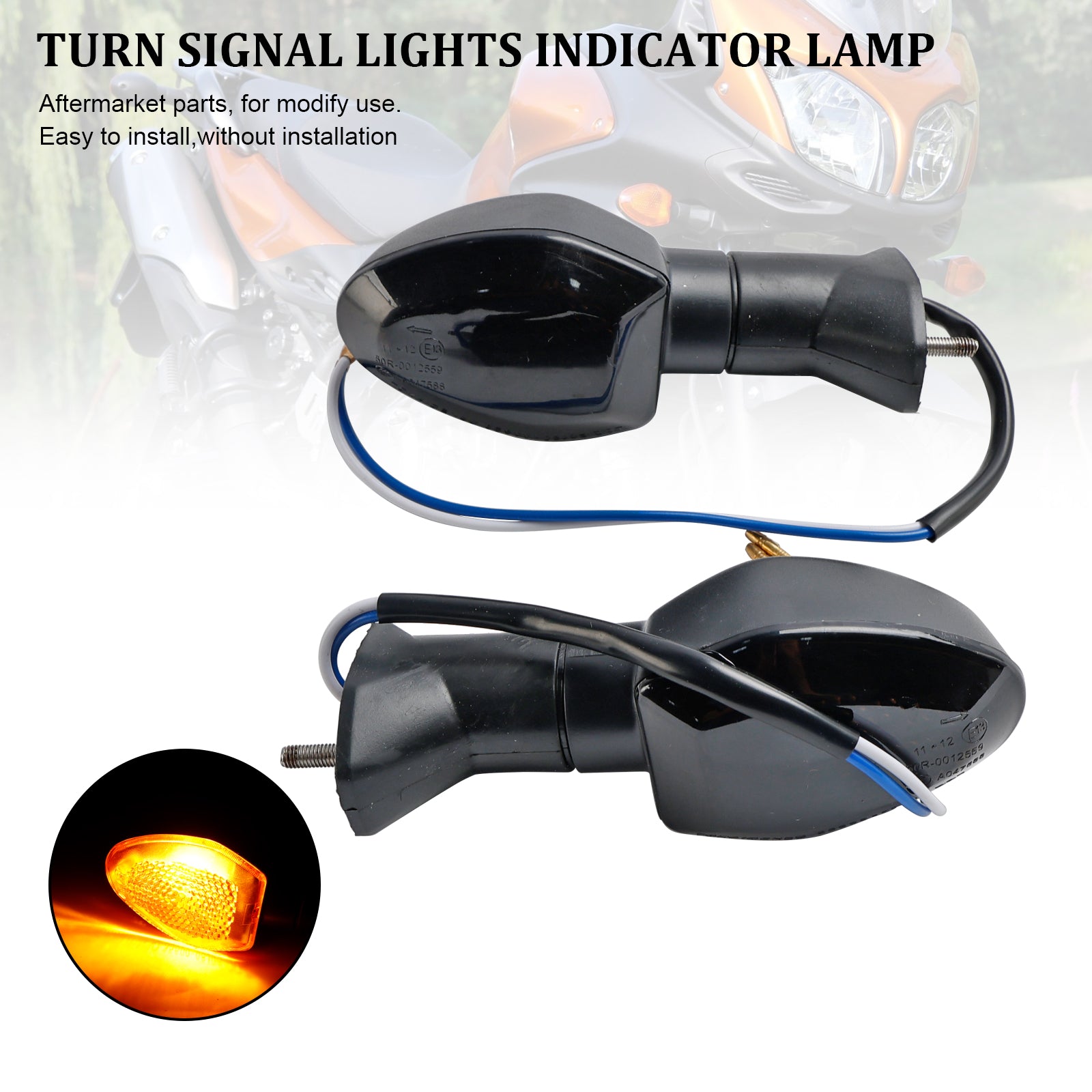 Suzuki V-Strom 650 1000 1050 GSX-S 750 Turn Signal Lights Indicator Lamp