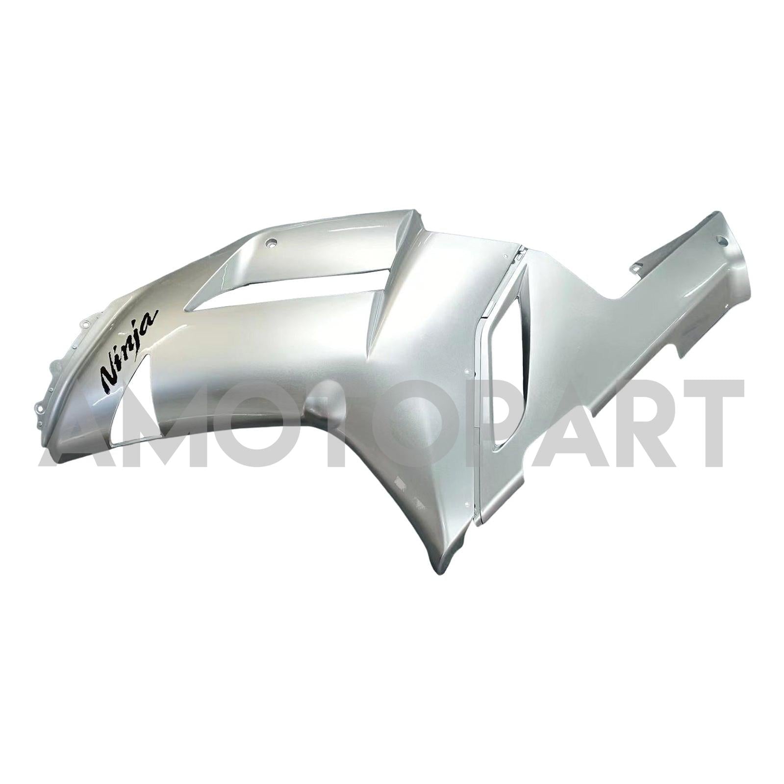 Amotopart 2007-2008 Kawasaki ZX6R 636 Silver Fairing Kit
