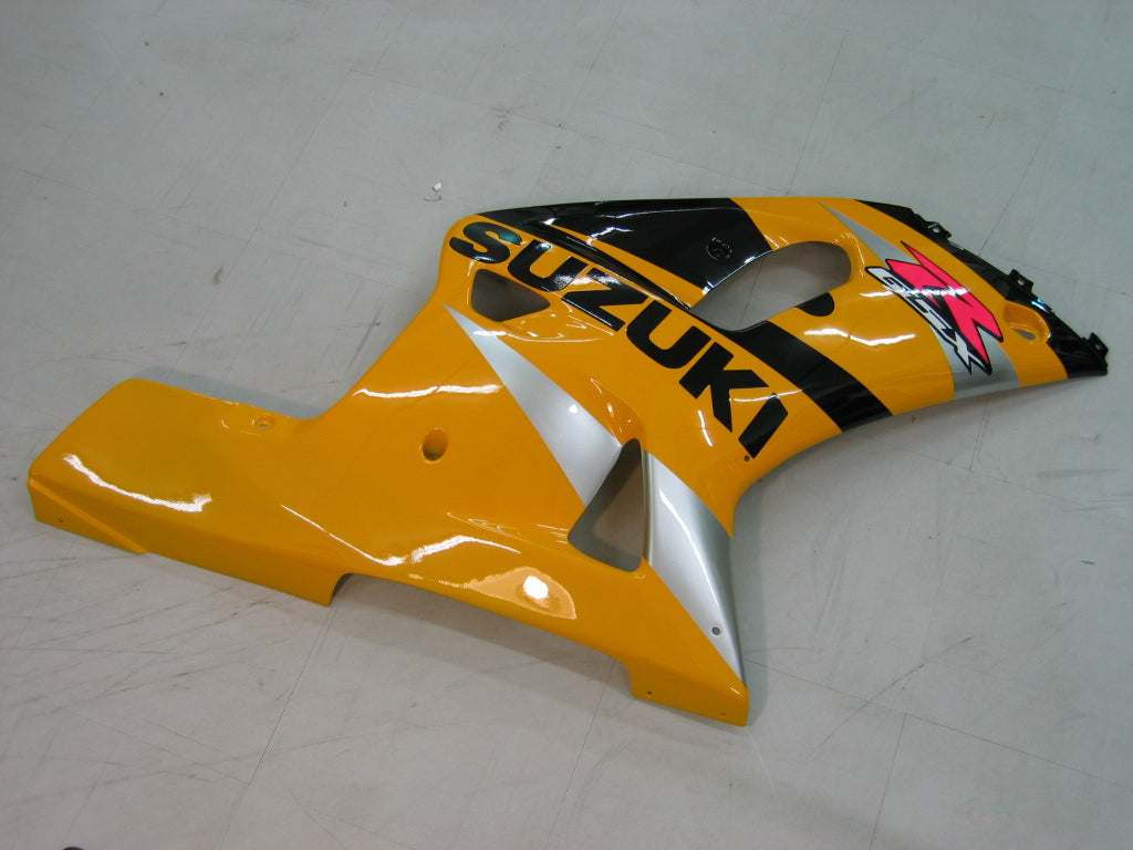 Amotopart 2001-2003 Suzuki GSXR600 Yellow Black Fairing Kit