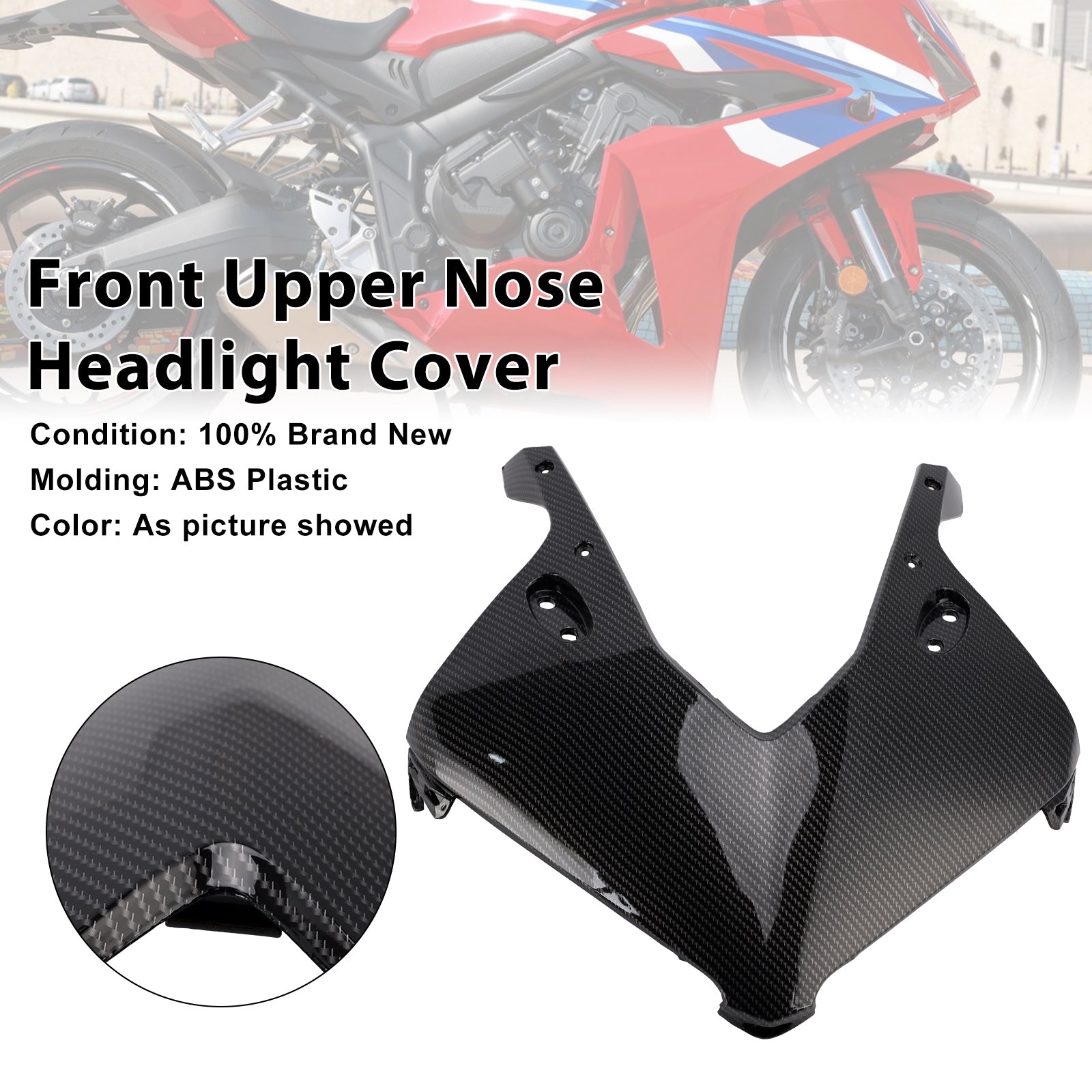 2024-2025 Honda CBR650R Front Nose Headlight Panel Cover Fairing