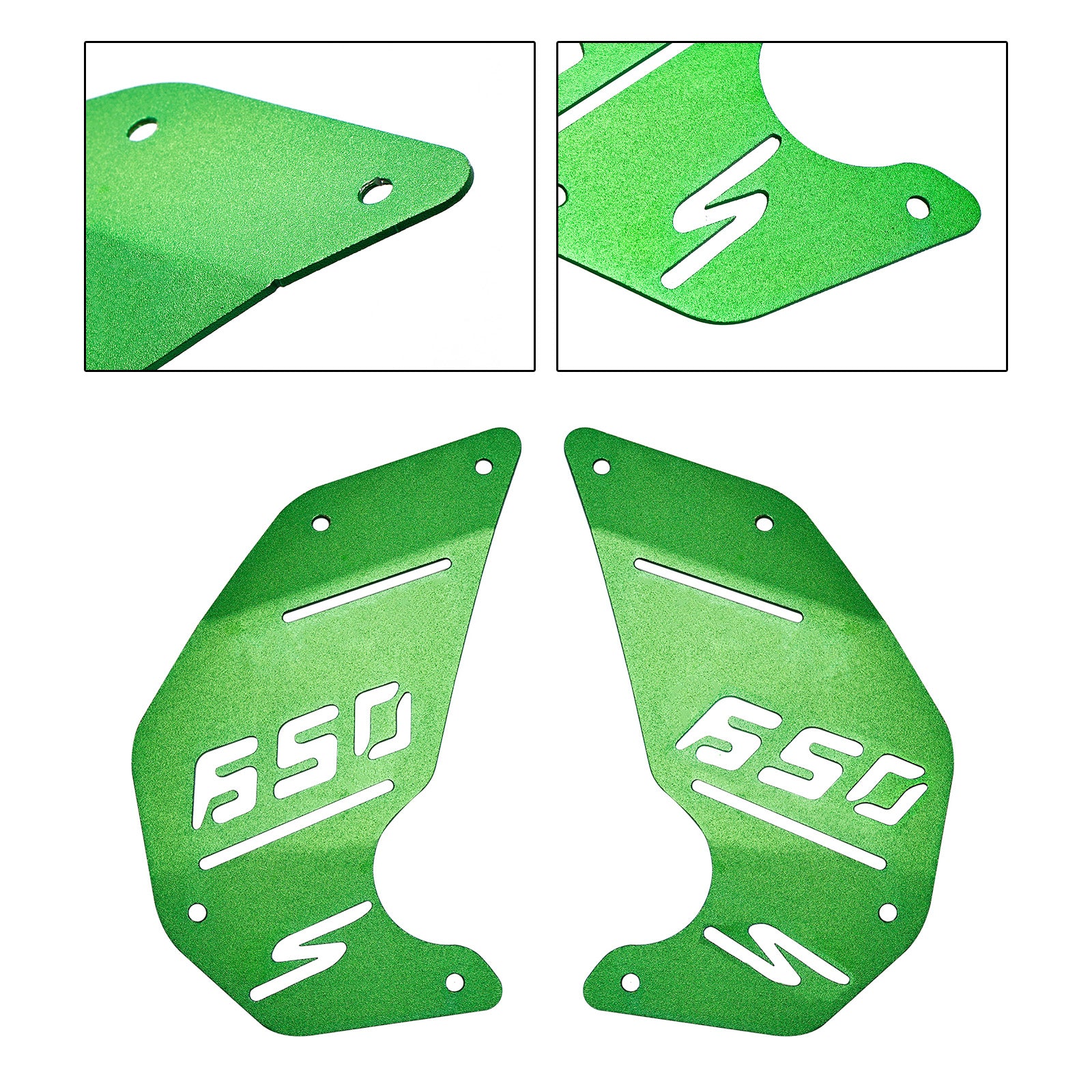 Panneau latéral de plaque de couverture de moteur vert pour Kawasaki Vulcan S En650 Vn650 15-22 Cafe