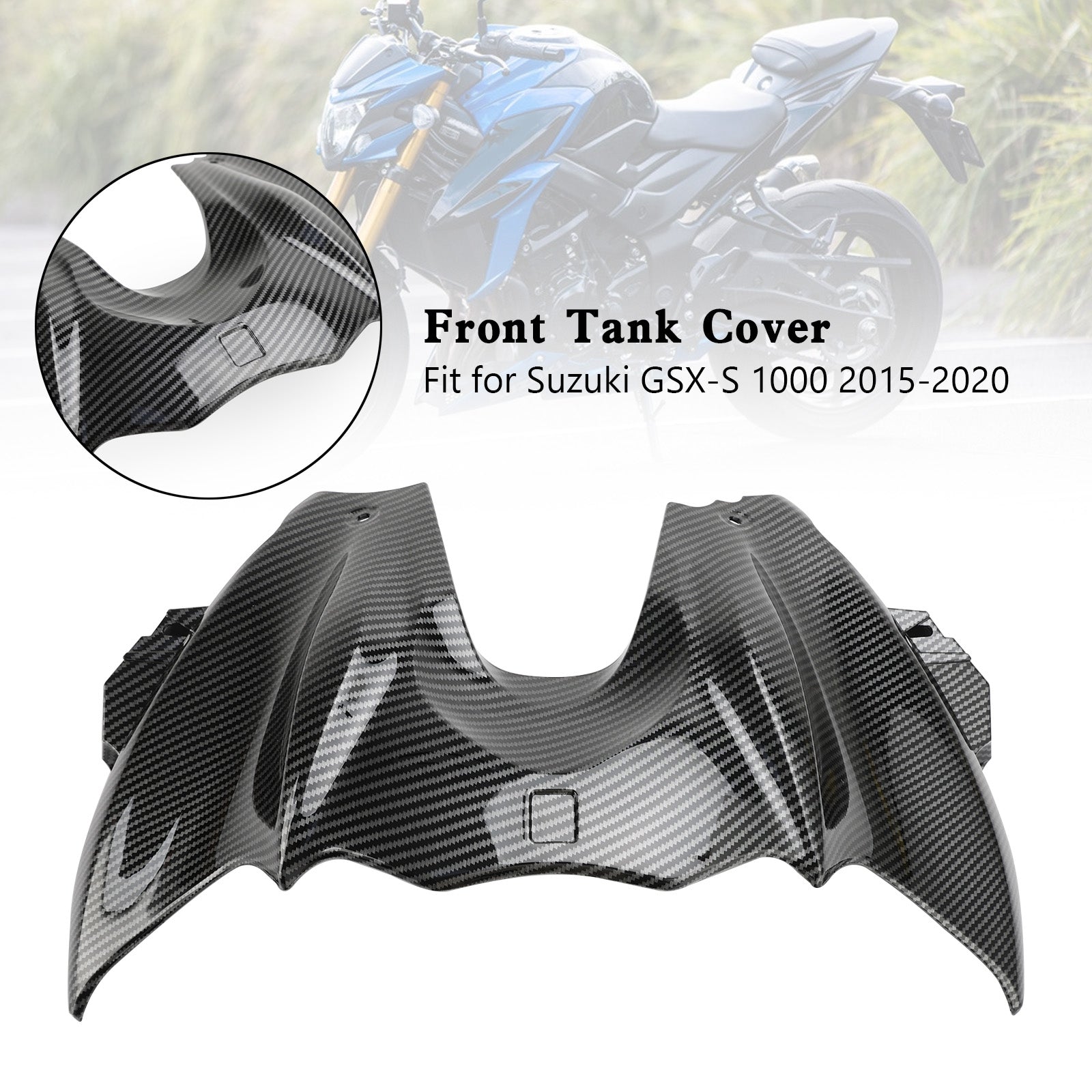 Panel de carenado de cubierta de tanque delantero para Suzuki GSX-S 1000 2015-2020