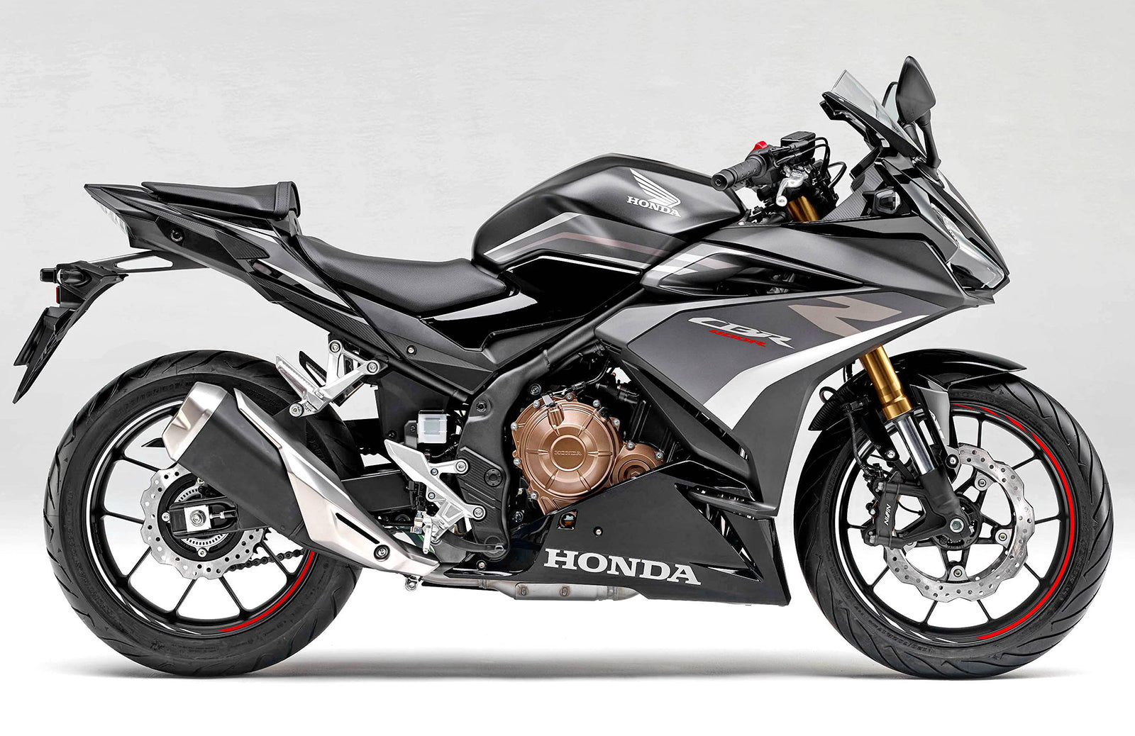 Amotopart 2022 CBR400R Honda Grau-Schwarz-Verkleidungsset