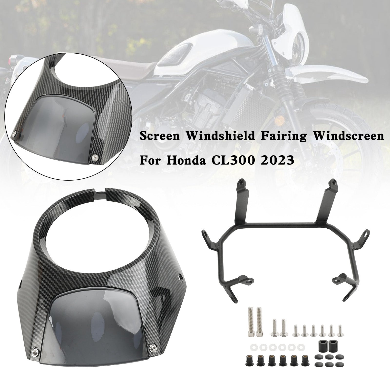 Headlight Windshield Fairing Windscreen For Honda CL300 2023