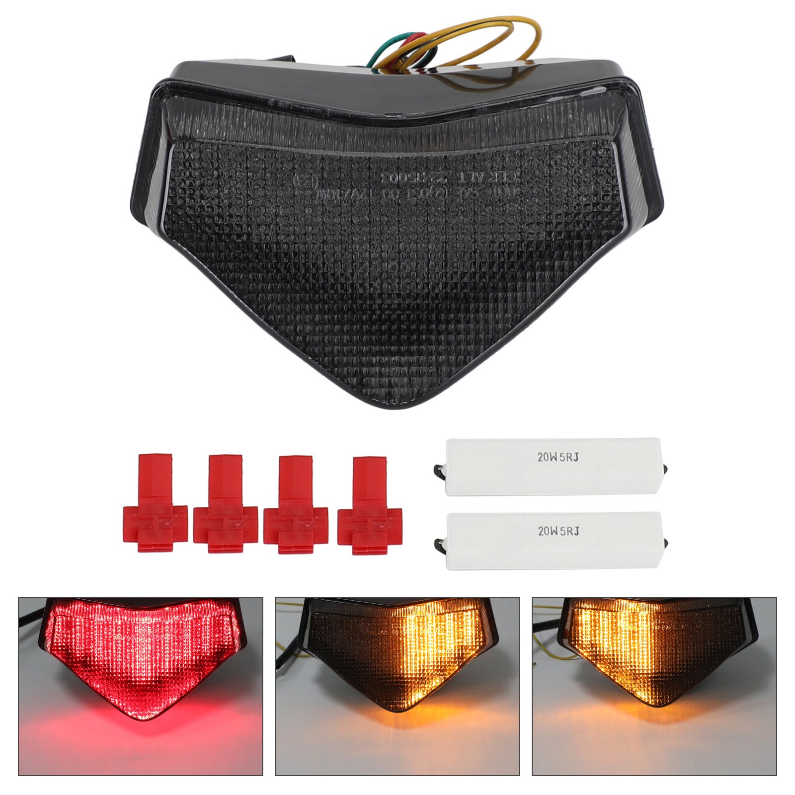 Tiger Speed Sprint ST LED Taillight integrated Turn Signals Smoke