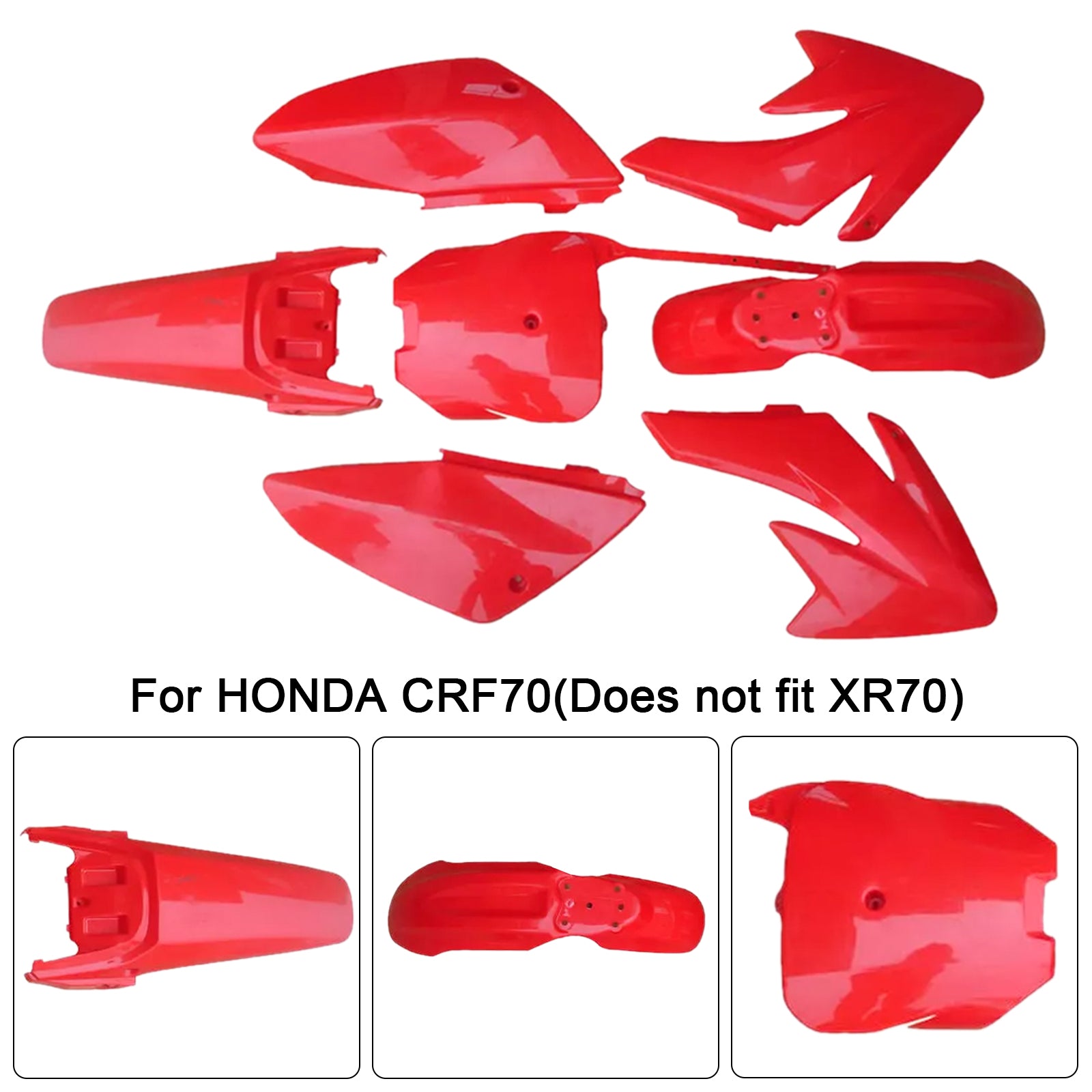 Honda CRF70 Dirt Bike Körper Kunststoff Kit Kotflügelverkleidung