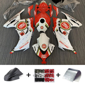 Amotopart 2013-2024 Kawasaki EX300/Ninja300 Red&White Fairing Kit