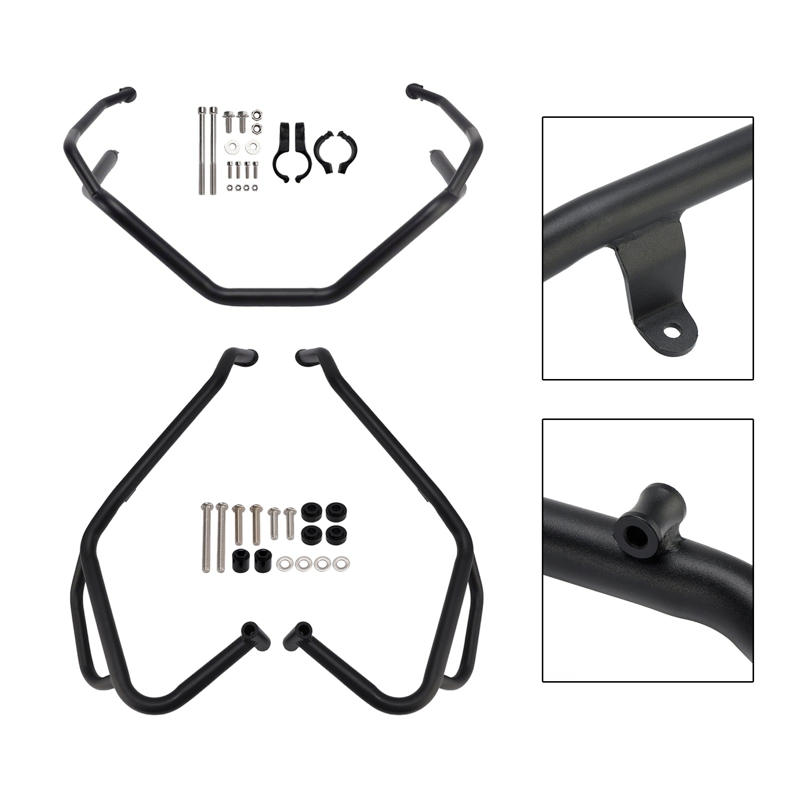 Honda X-Adv 750 2025+ Upper + Lower Engine Guard Frame Crash Bar Kit Black