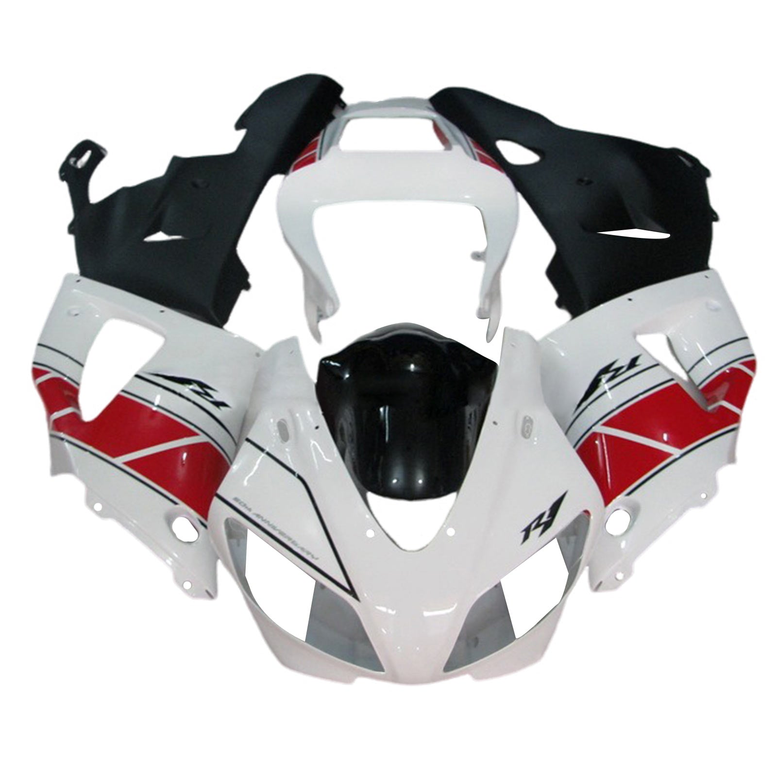 Amotopart 1998-1999 Yamaha YZF 1000 R1 Kit de carenado rojo blanco negro