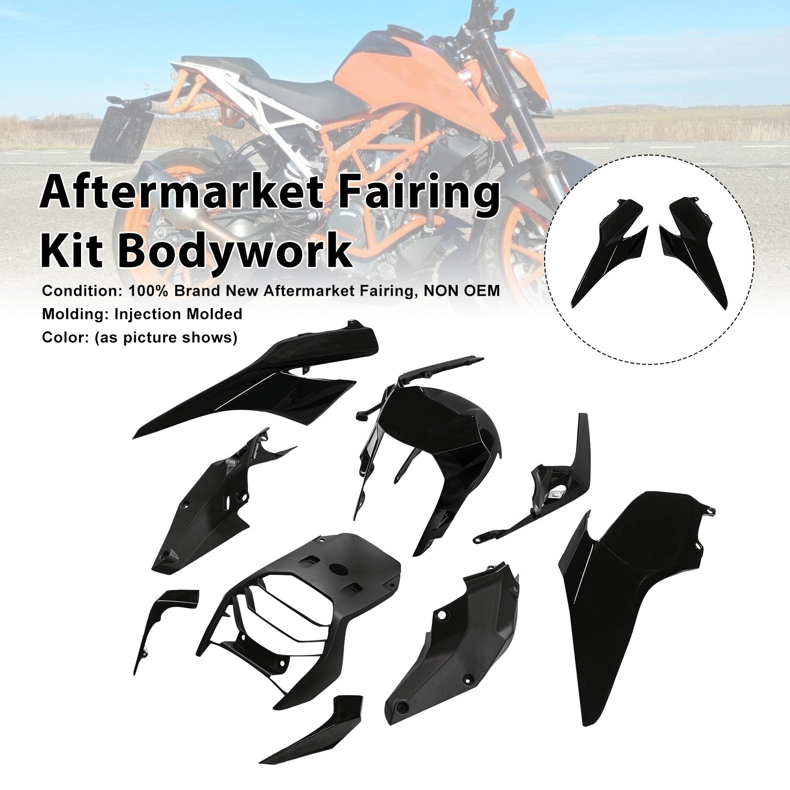 Amotopart 2017-2023 Duke 390 Fairing Kit
