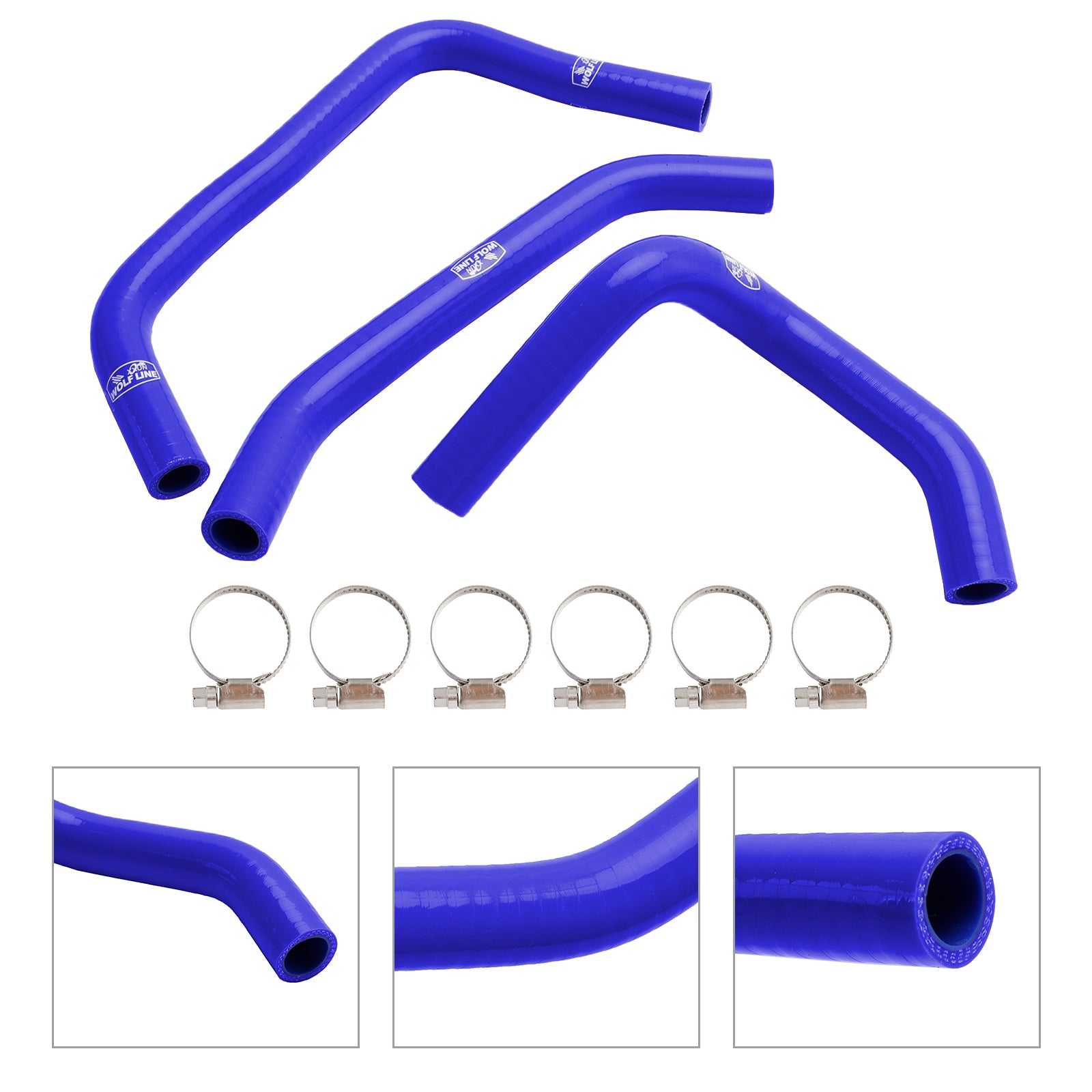 23-24 Kawasaki ZX4R ZX-4RR Silicone Radiator Coolant Hose Kit